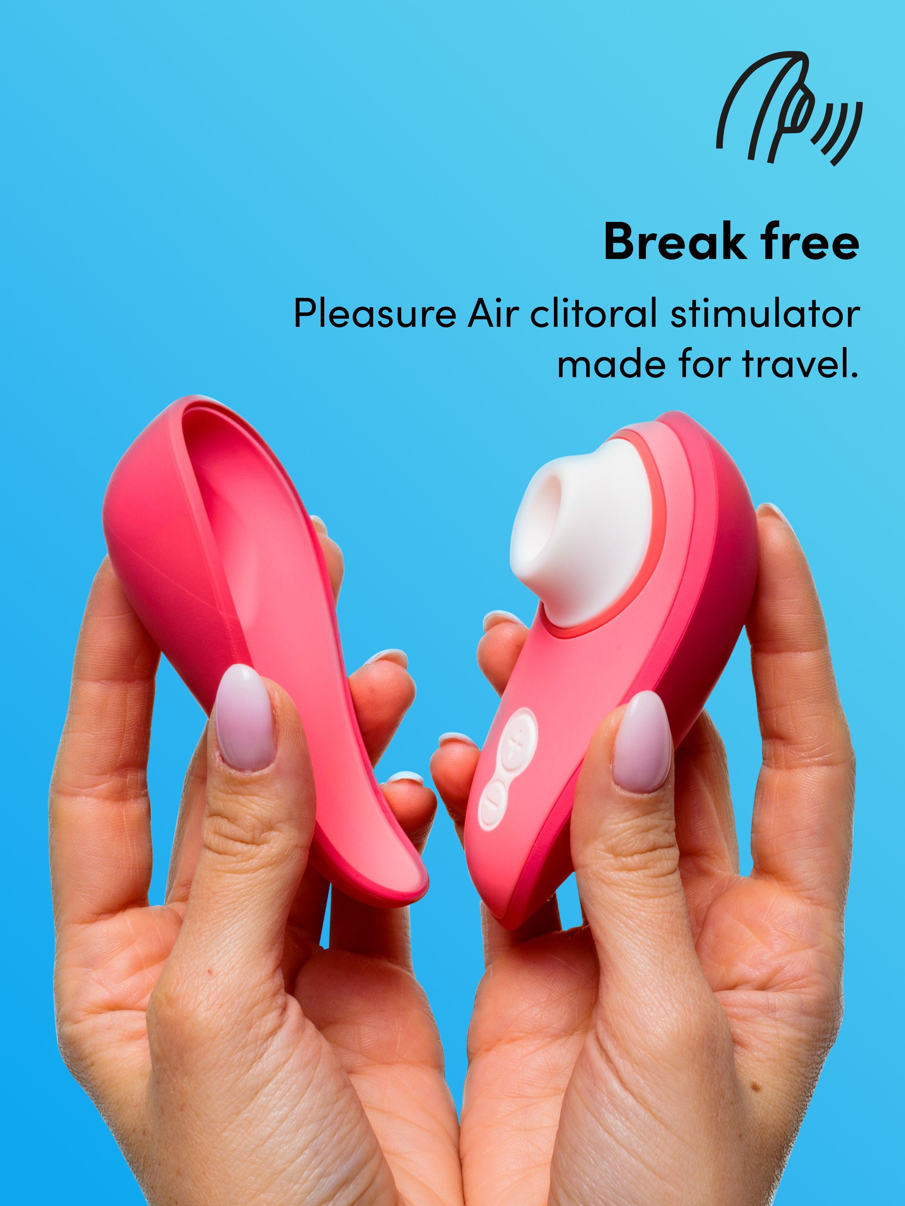 Womanizer Liberty 2 Travel Clitoral Suction Stimulator, Orange, hi-res