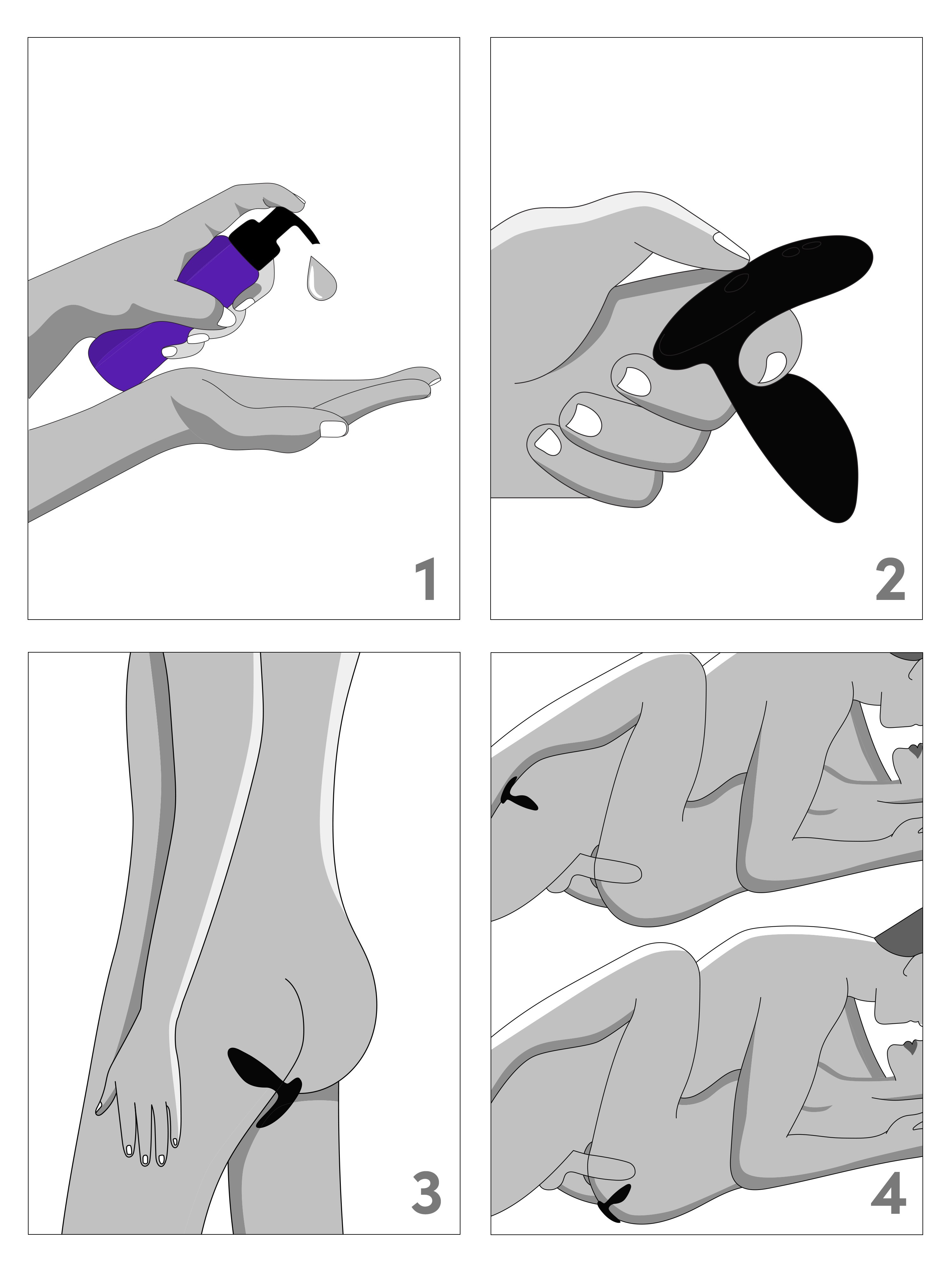 We-Vibe Ditto+ Rechargeable Remote and App Control Vibrating Butt Plug, Black, hi-res