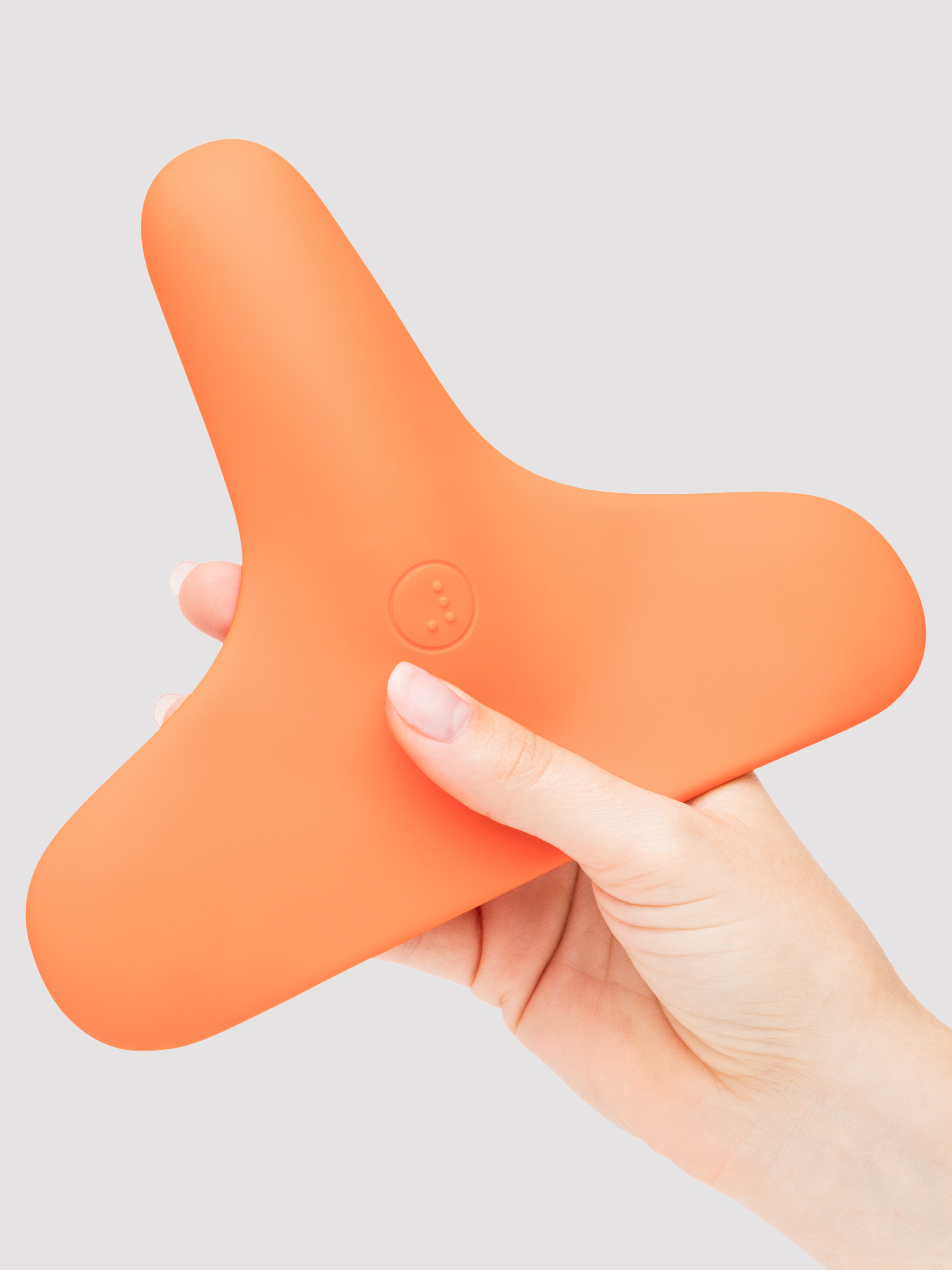 Luddi Ziggy Rechargeable Unisex Accessible Silicone Vibrator, Orange, hi-res