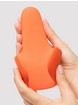 Luddi Ziggy Rechargeable Unisex Accessible Silicone Vibrator, Orange, hi-res