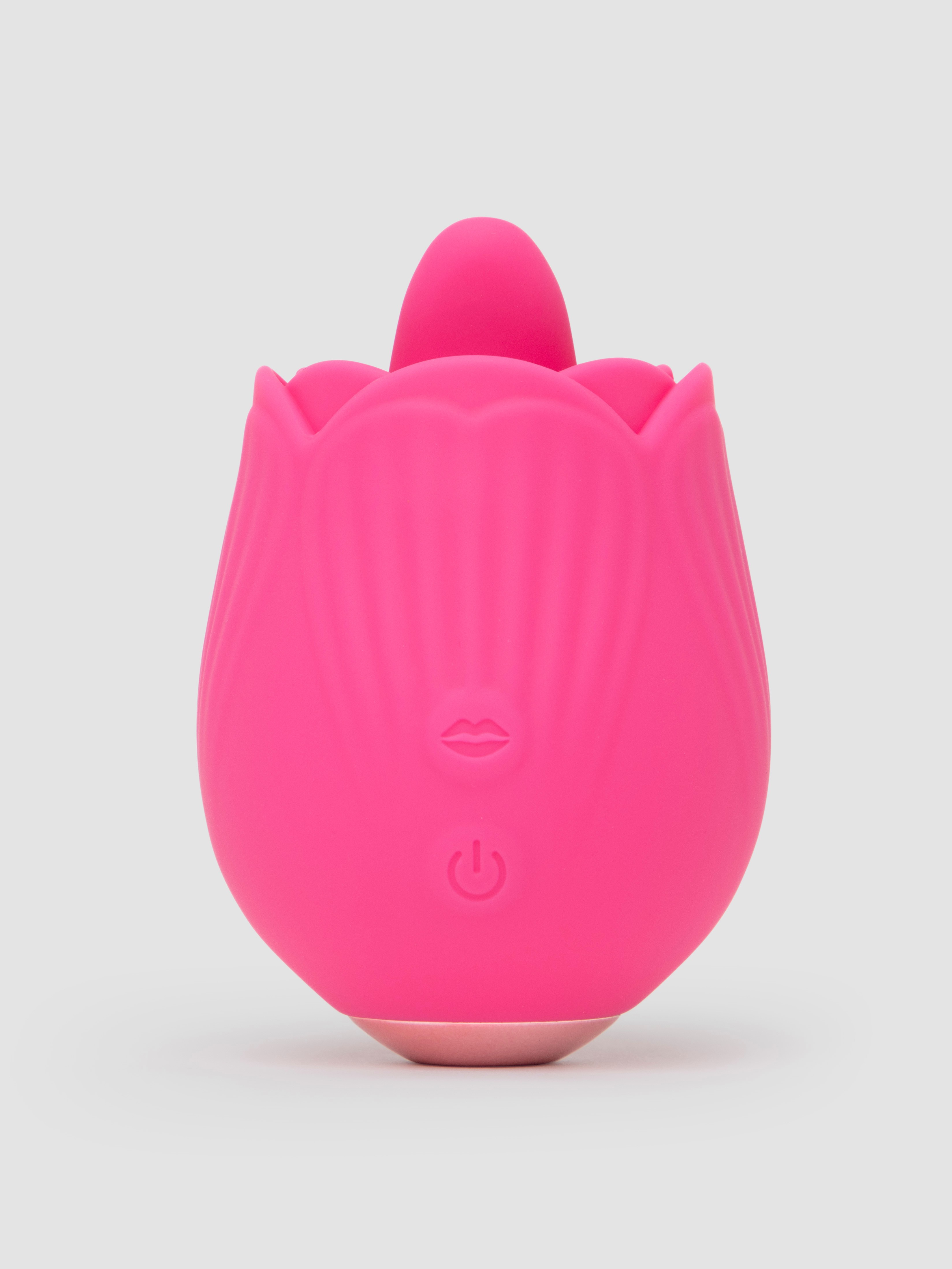Image of Skins Rose Buddies Rose Flix Licking Clitoral Vibrator - Pink