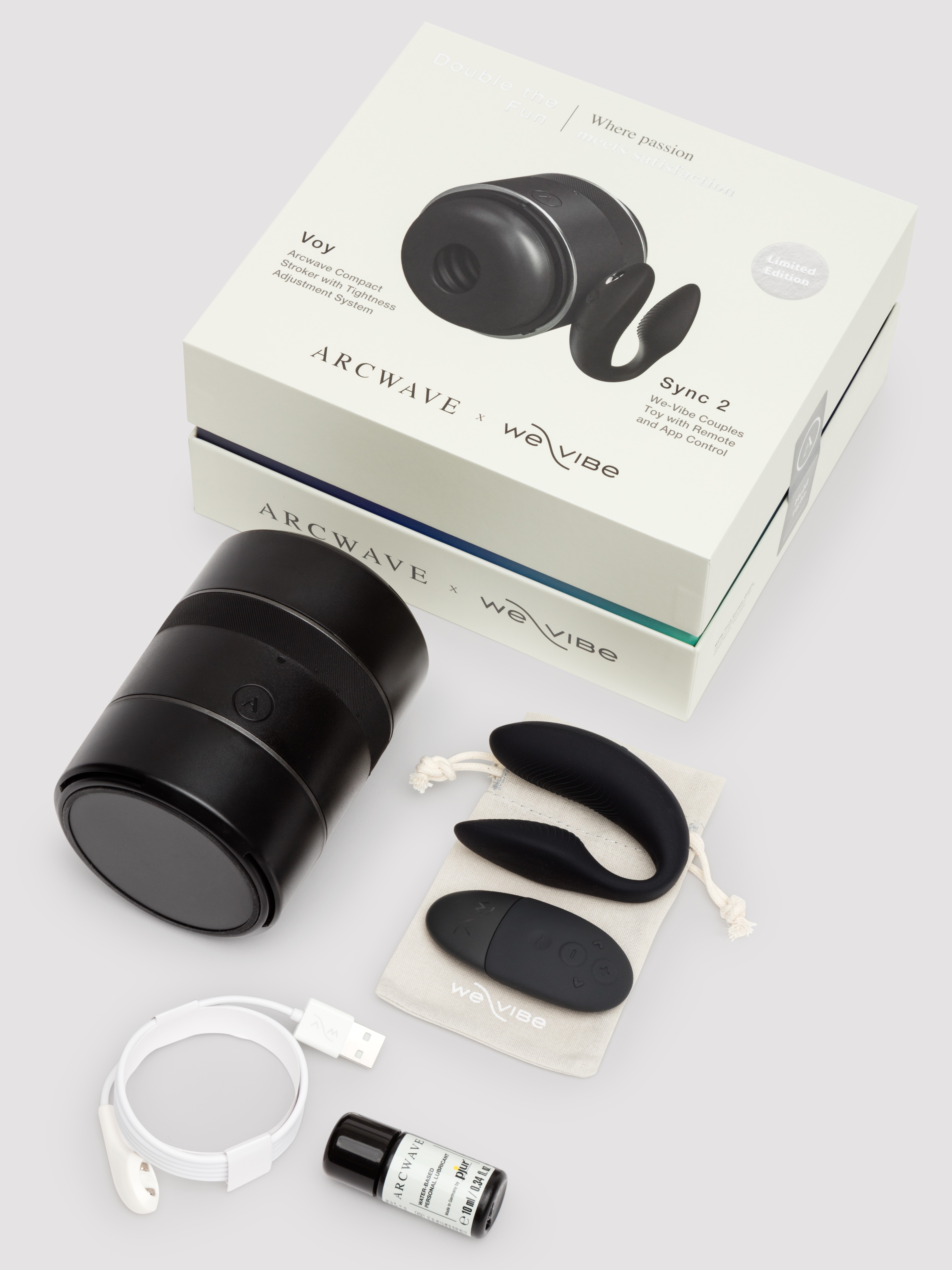 We-Vibe X Arcwave Voy and Sync 2 Couple's Kit, Black, hi-res