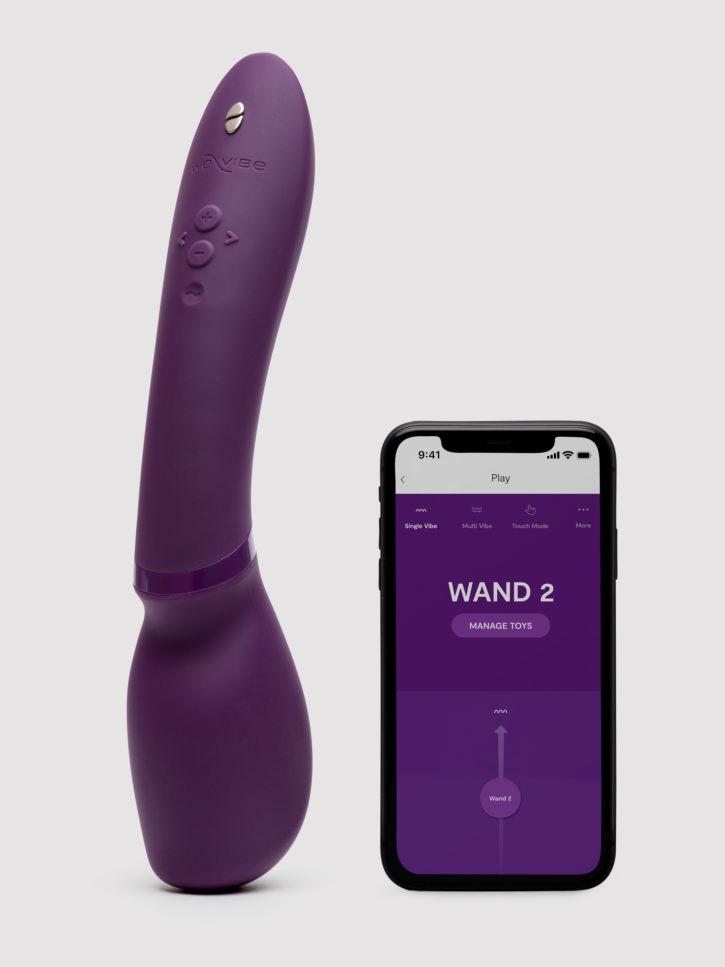 Image of We-Vibe Wand 2 App Controlled Wand Massager - Purple