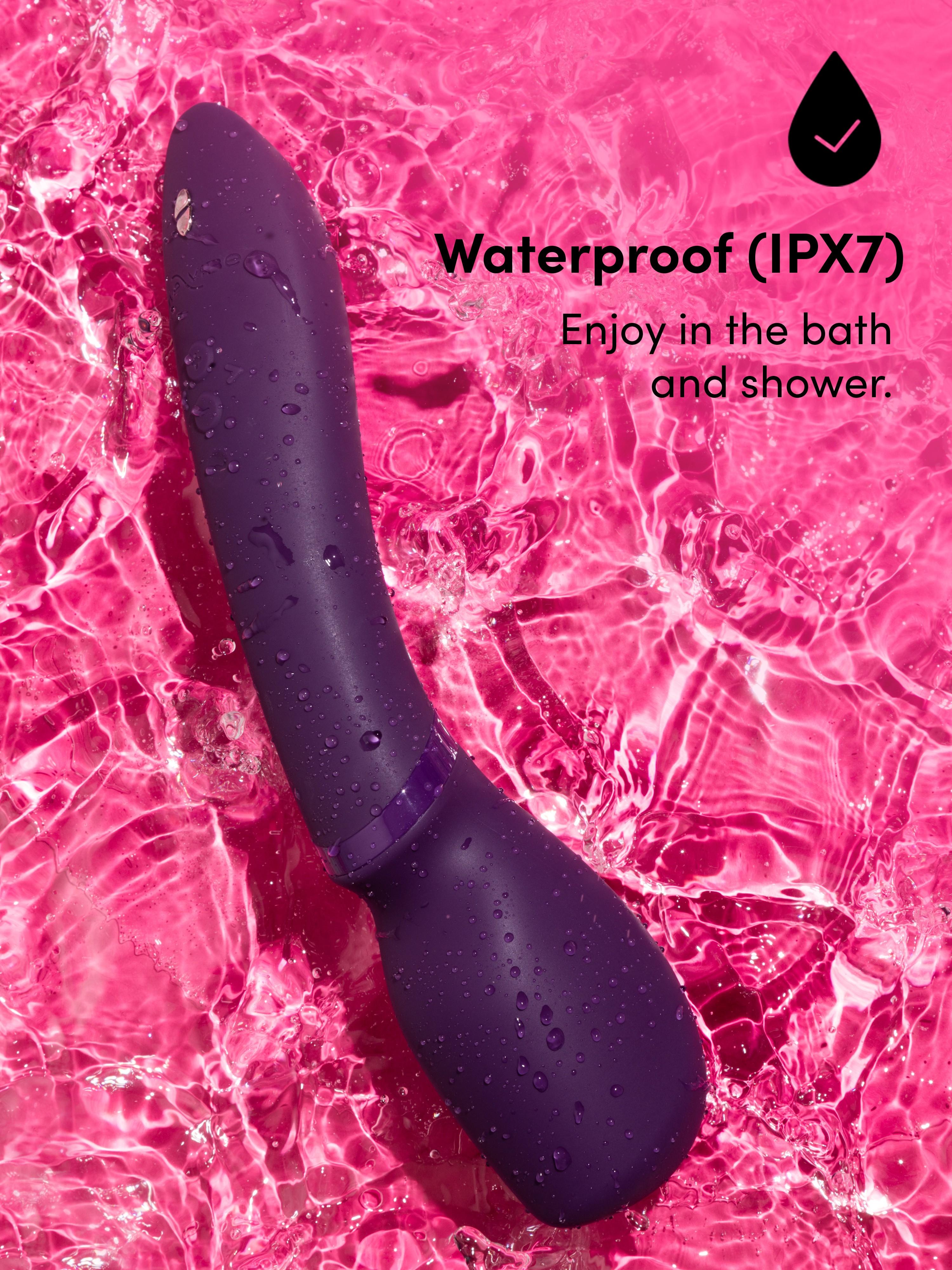 We-Vibe Wand 2 App Controlled Wand Massager, Purple, hi-res