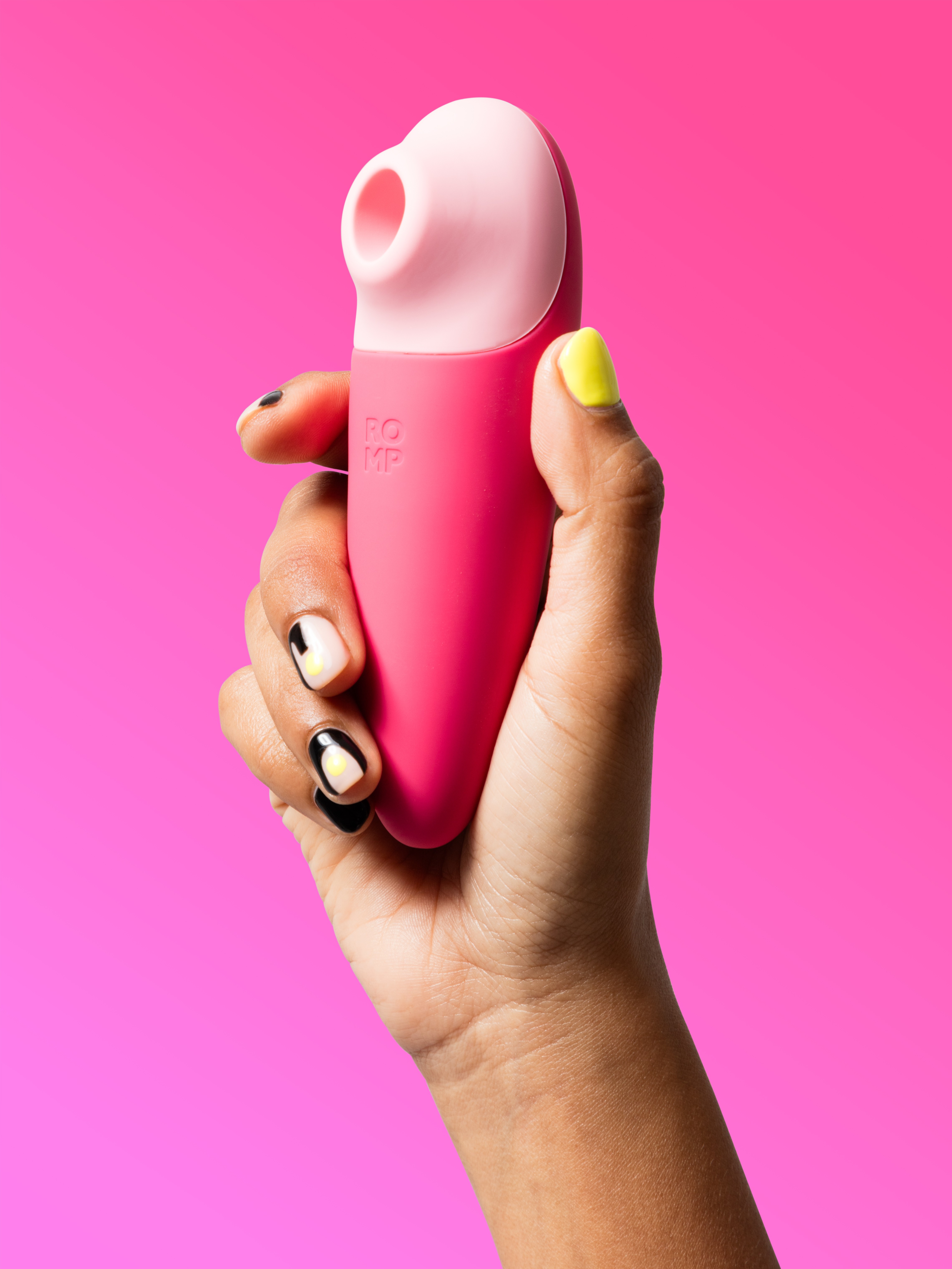 ROMP Shine X Rechargeable Silicone Clitoral Suction Stimulator, Pink, hi-res