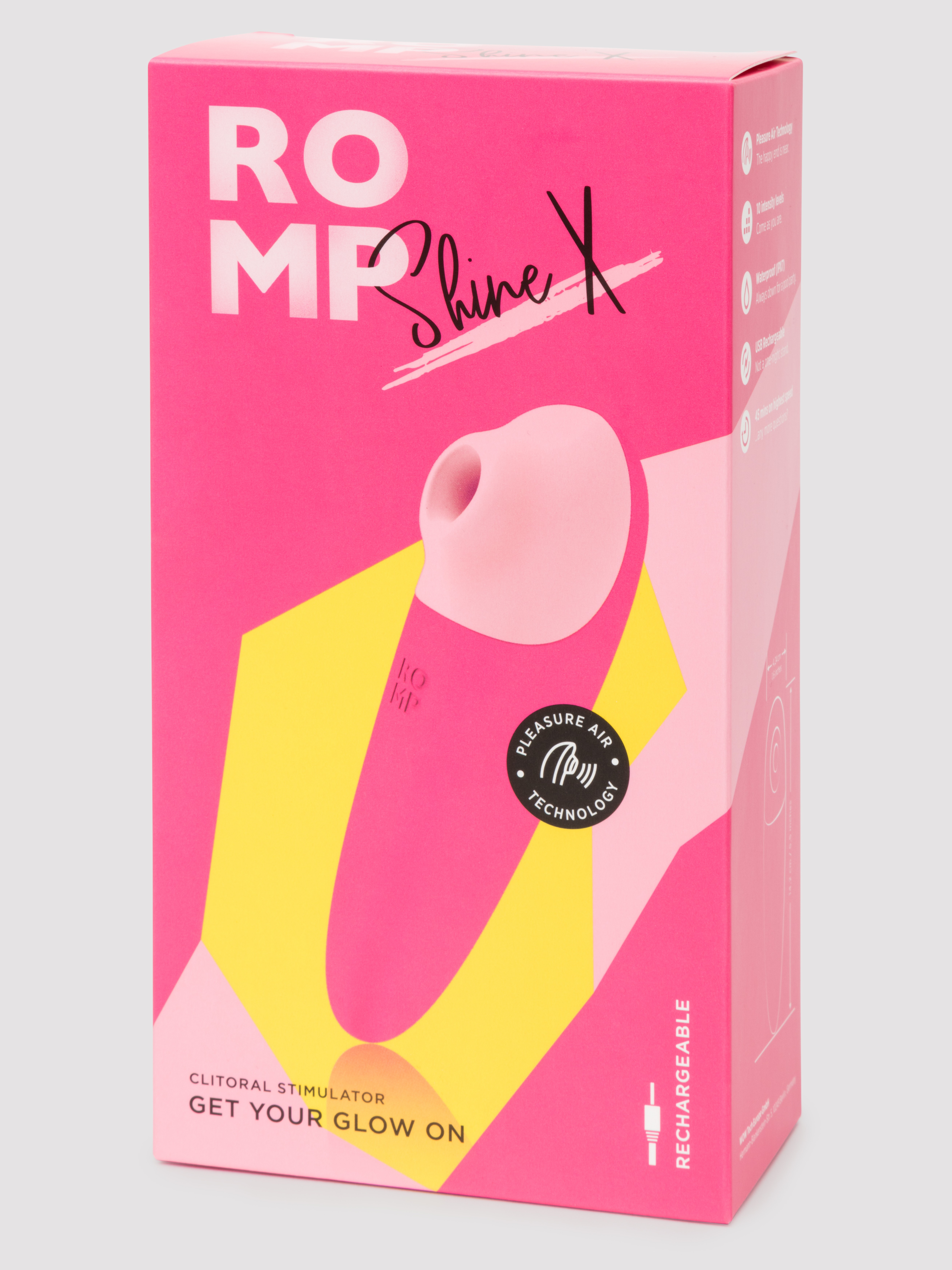 ROMP Shine X Rechargeable Silicone Clitoral Suction Stimulator, Pink, hi-res