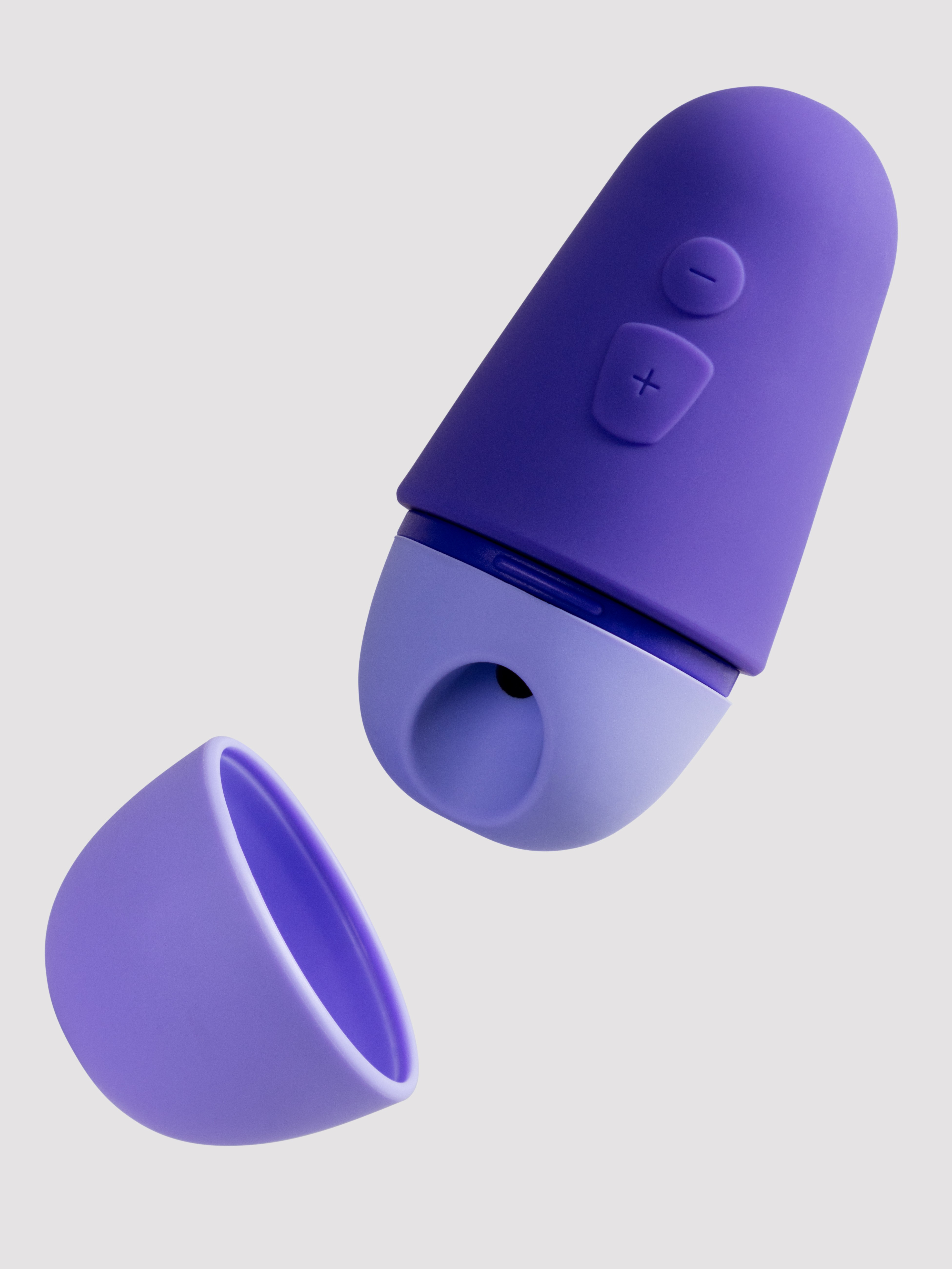 Image of ROMP Free X Rechargeable Silicone Travel Clitoral Suction Stimulator - Purple