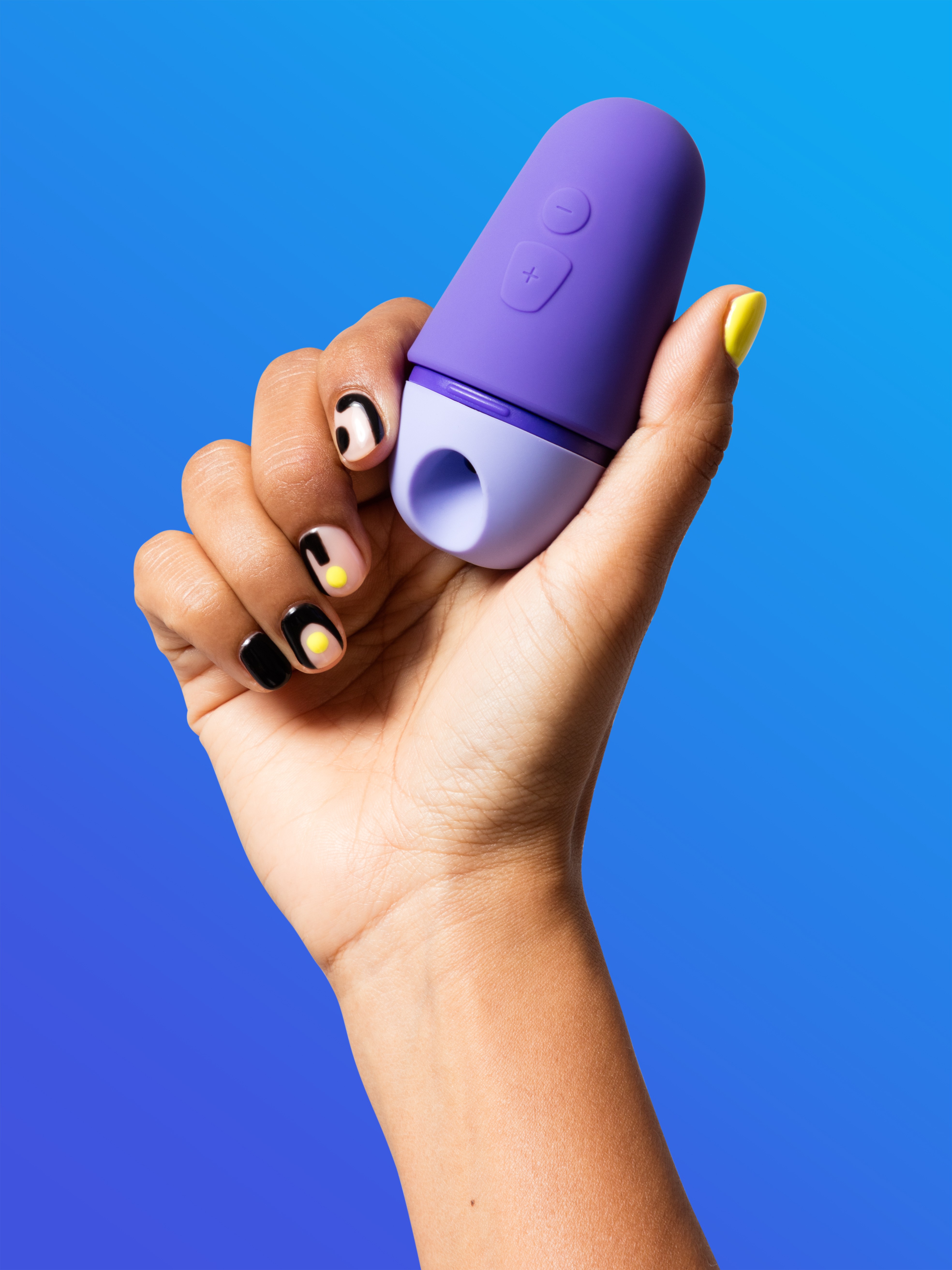 ROMP Free X Rechargeable Silicone Travel Clitoral Suction Stimulator, Purple, hi-res