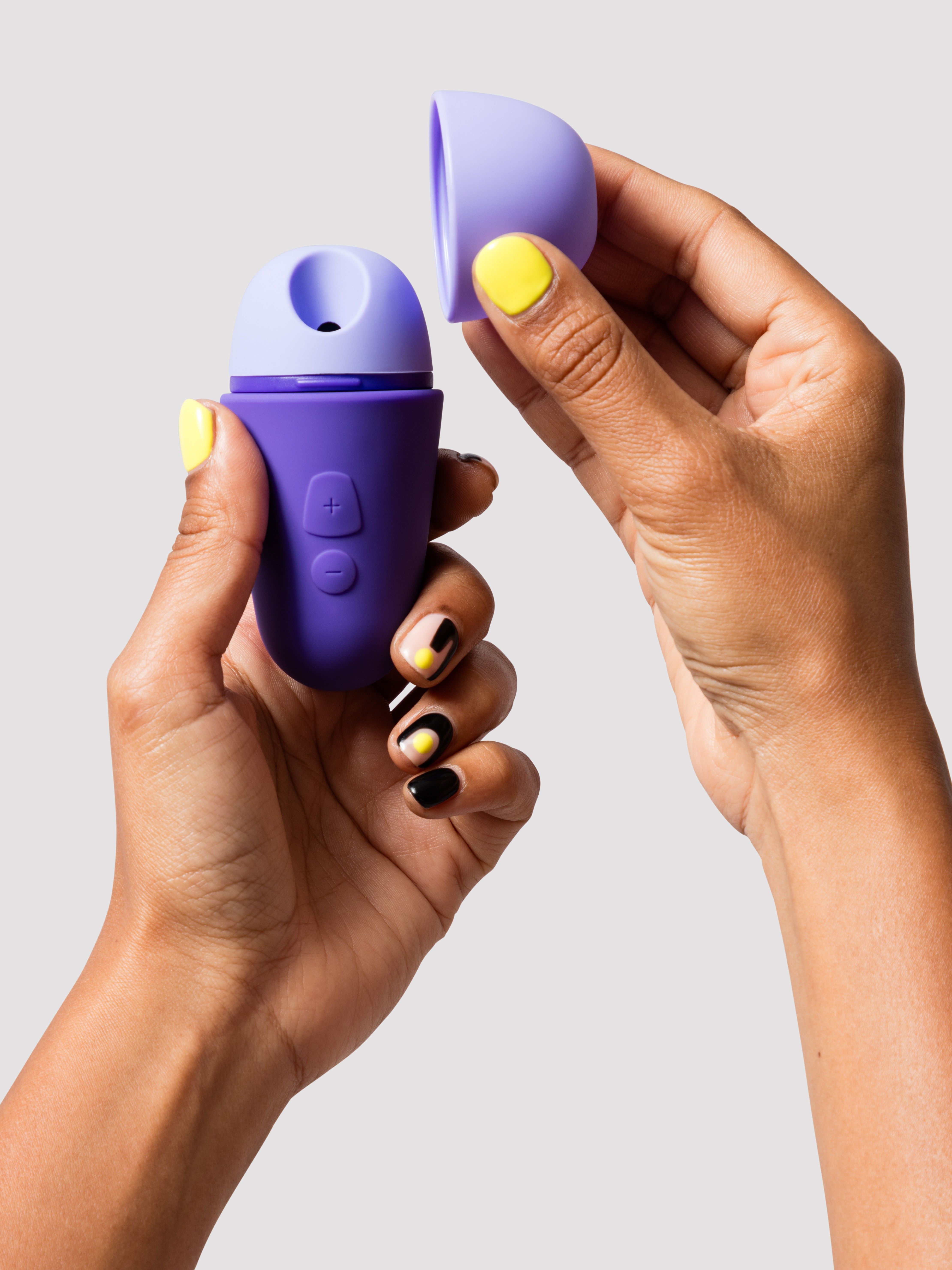 ROMP Free X Rechargeable Silicone Travel Clitoral Suction Stimulator, Purple, hi-res