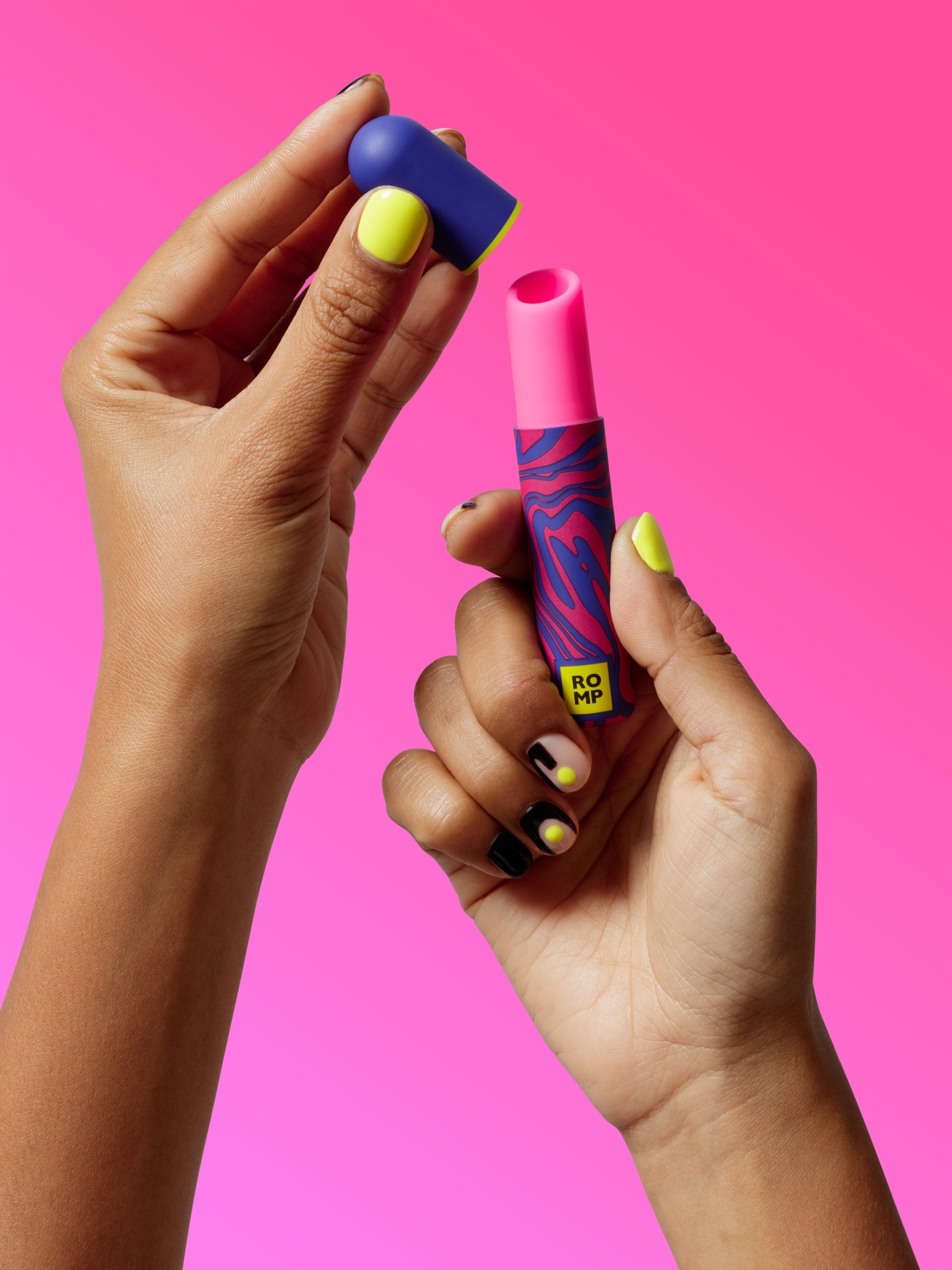Image of ROMP Lipstick Clitoral Suction Stimulator - Pink