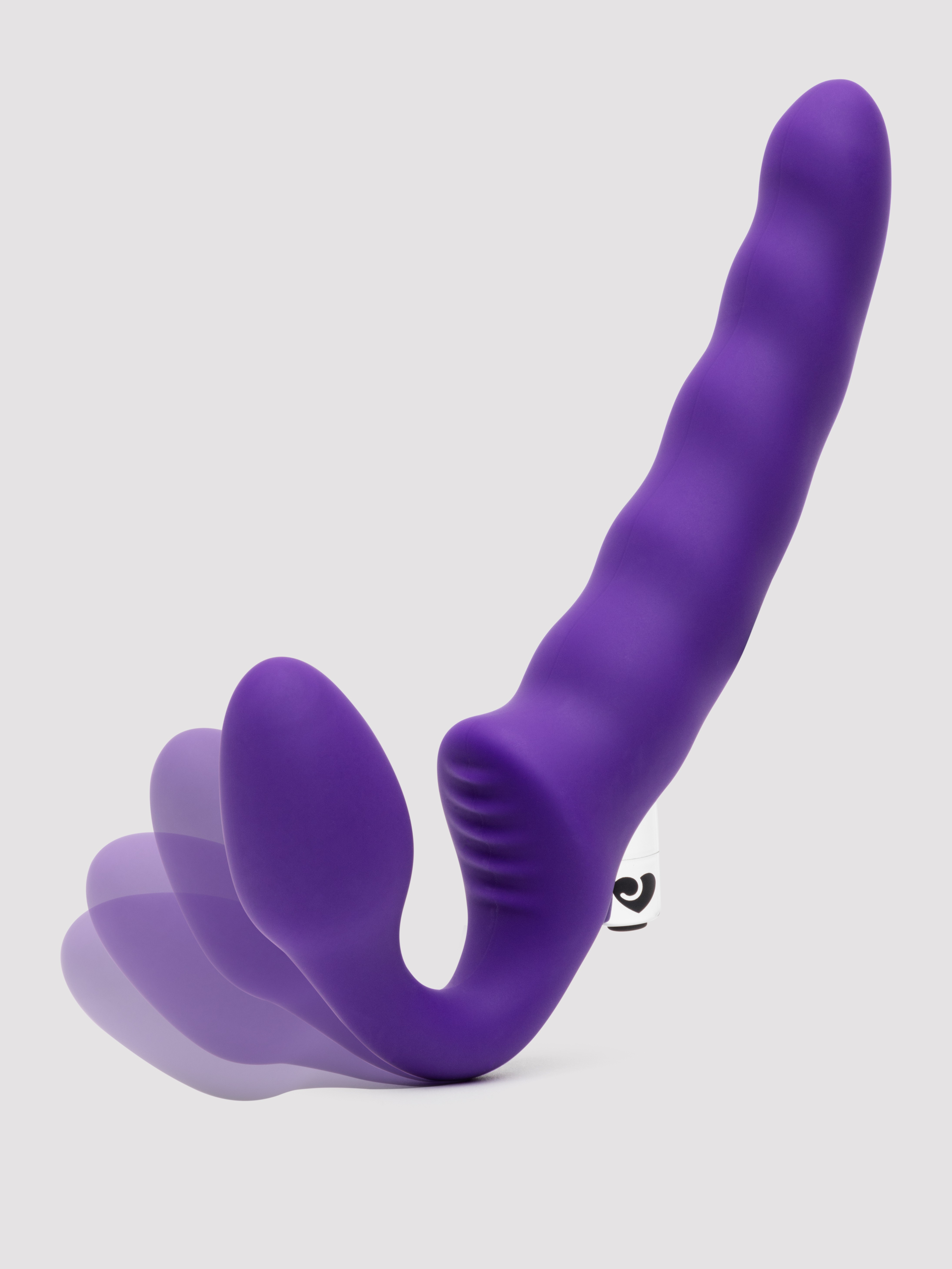 Lovehoney Deep Dive Posable Rechargeable Vibrating Strapless Strap-On, Purple, hi-res
