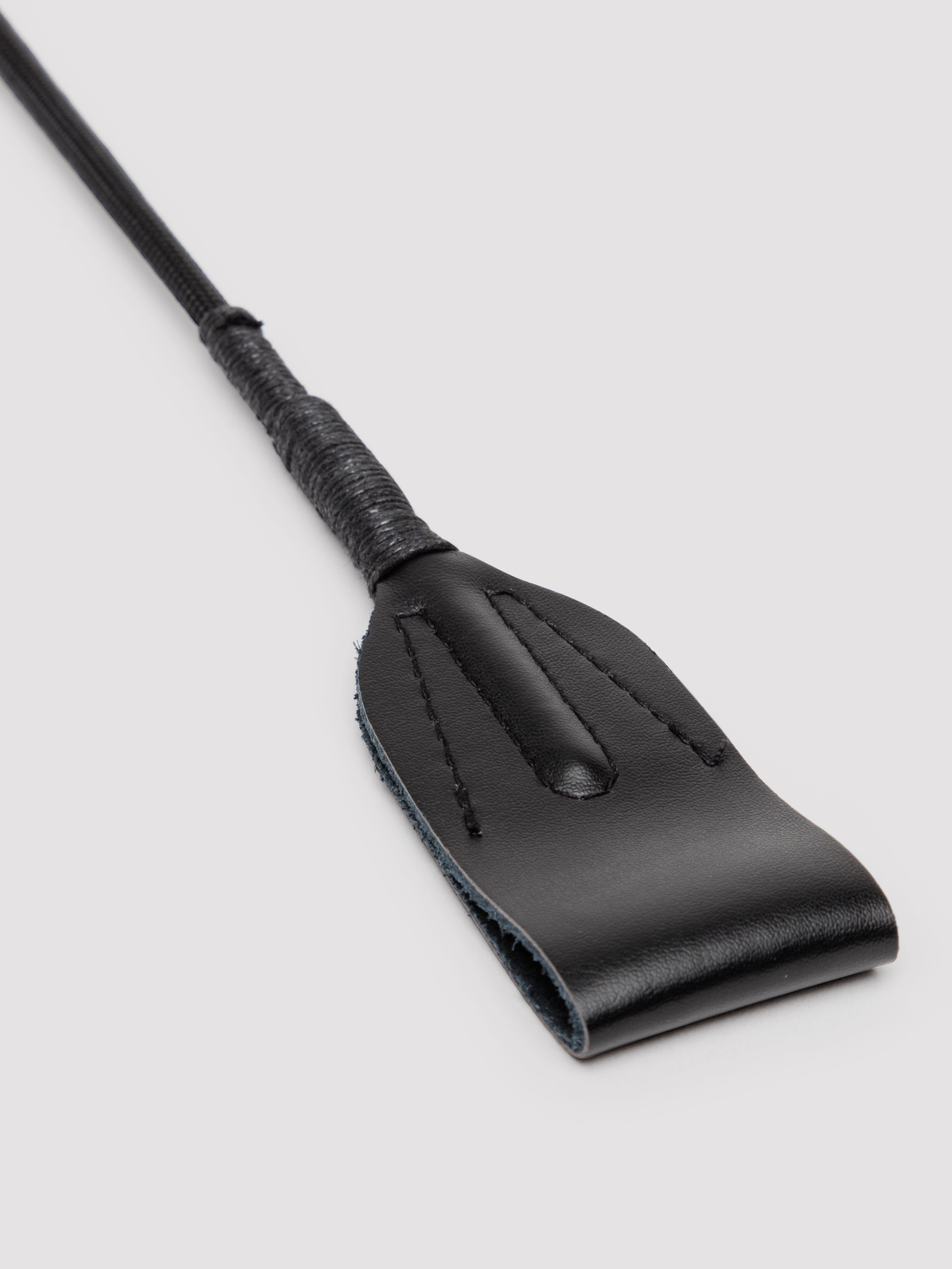 Bondage Boutique Silver Diamante Crop, Black, hi-res