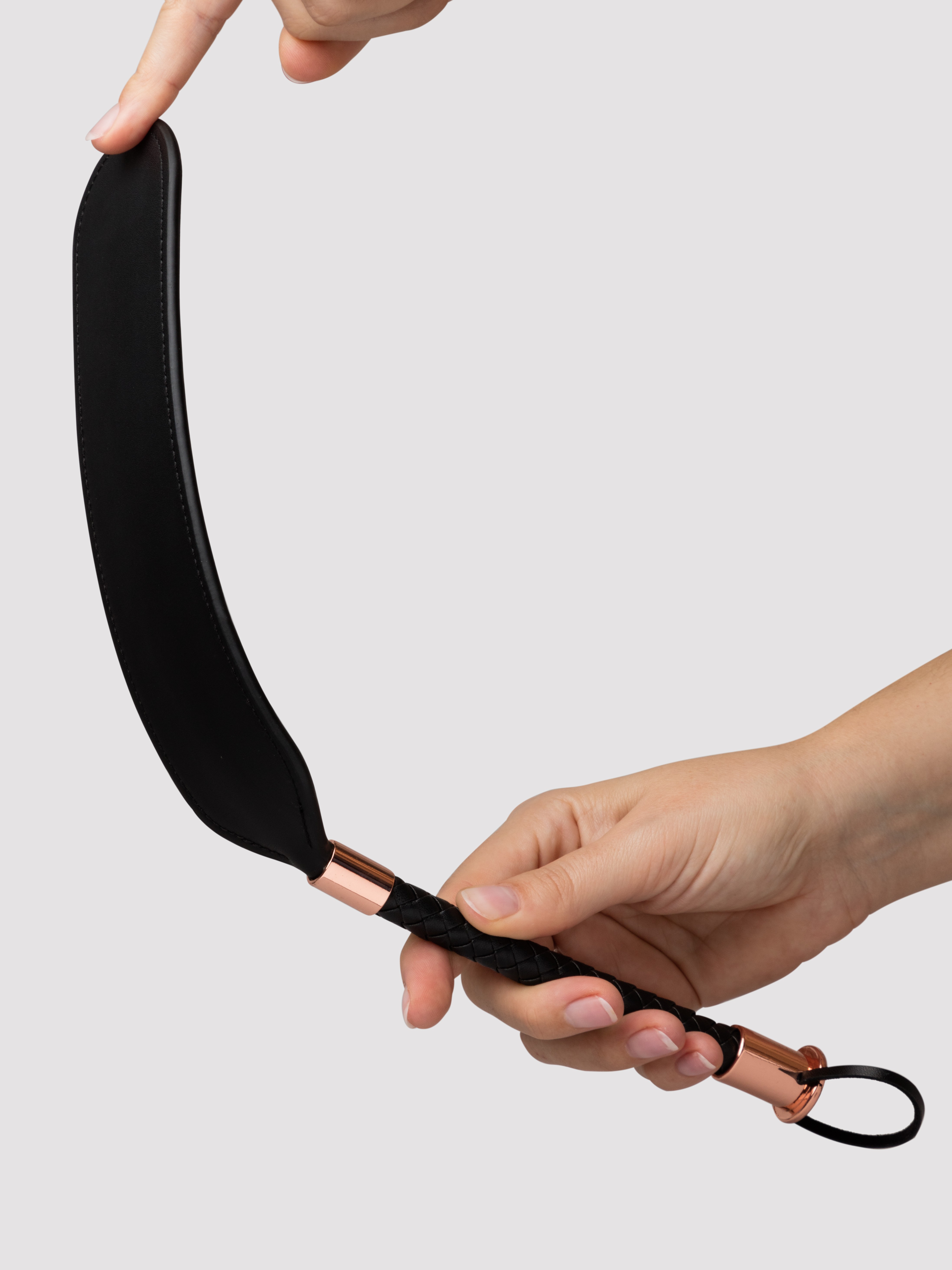 Lovehoney Premium Faux Leather Paddle, Black, hi-res