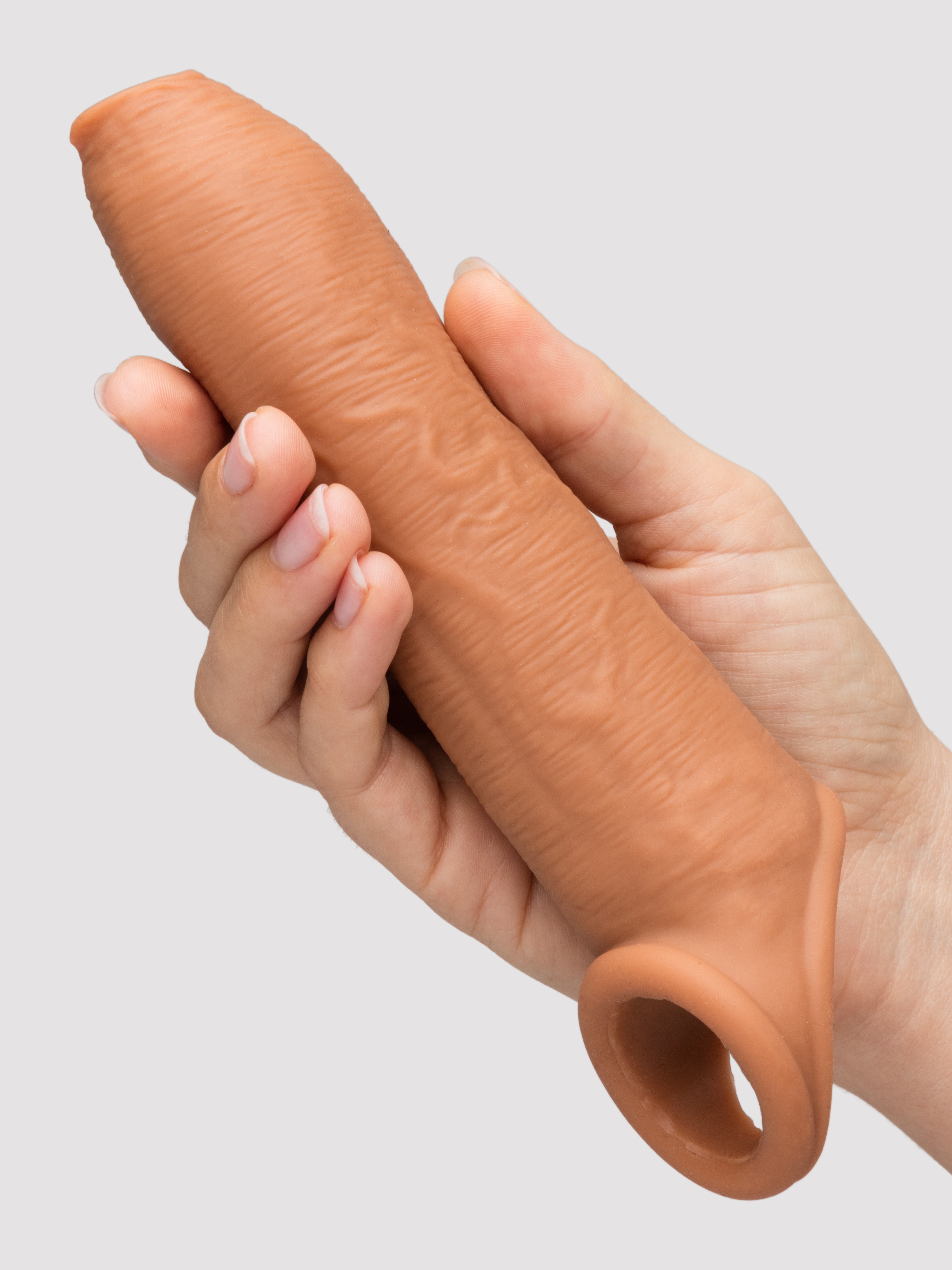 Fantasy X-Tensions Uncut Penis Enhancer with Strap, Flesh Tan, hi-res