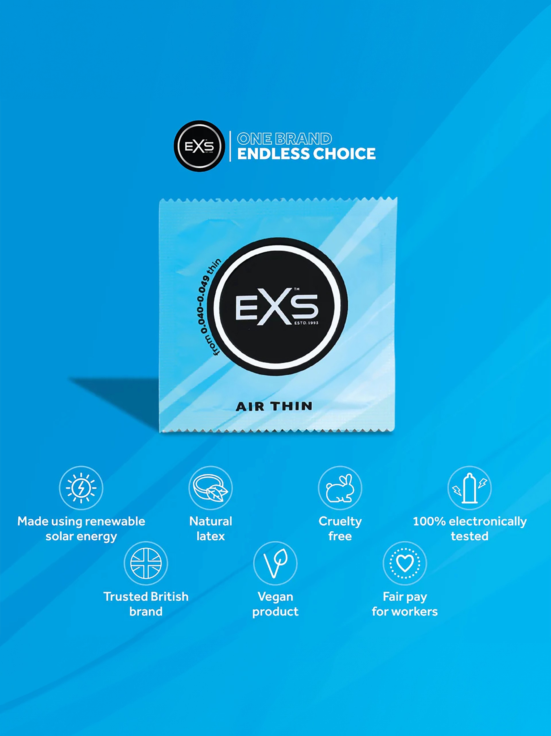 EXS Air Thin Latex Condoms (48 Pack), , hi-res