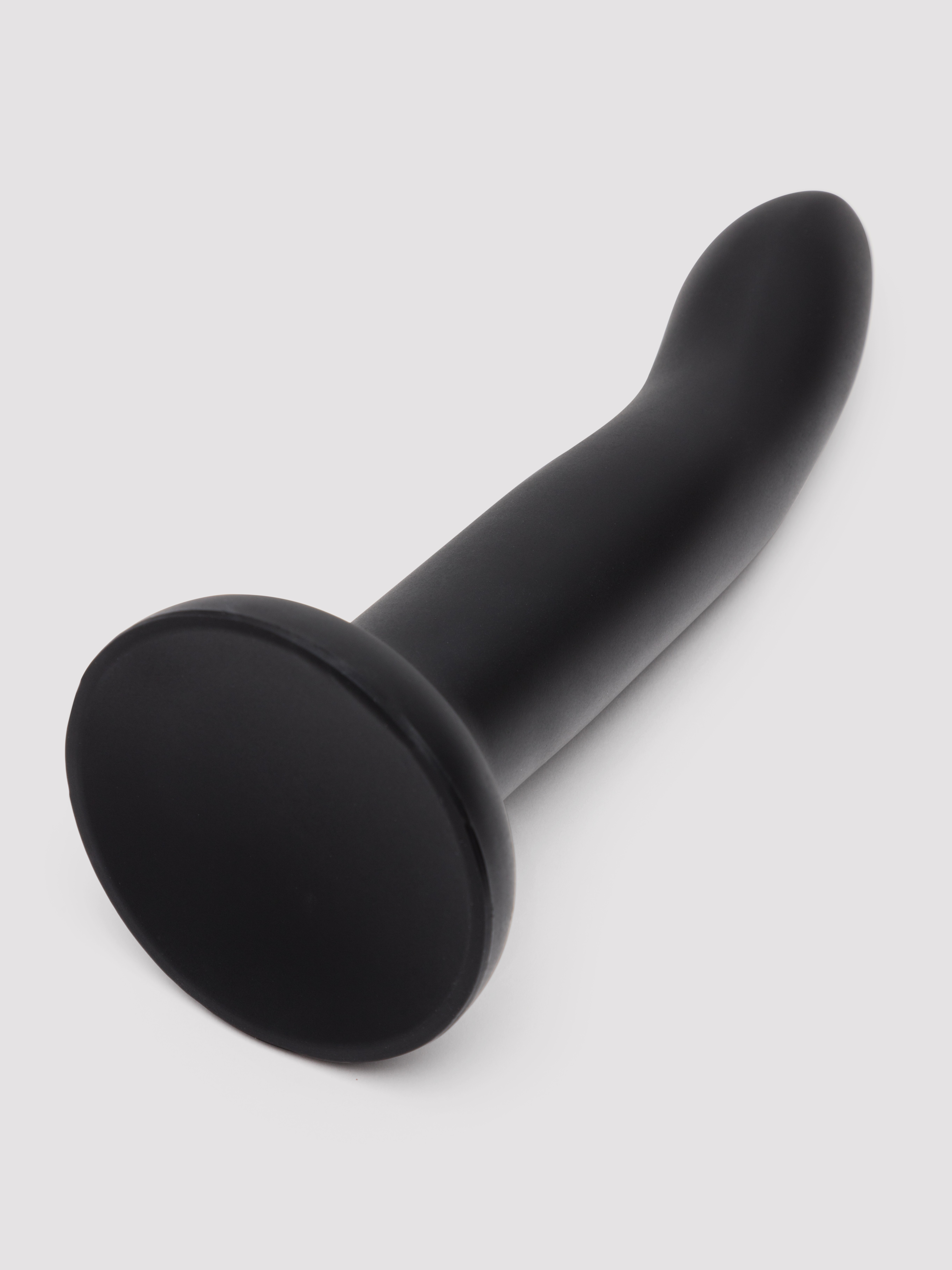 Lovehoney Flex Appeal Liquid Silicone Suction Cup Dildo 7 Inch, Black, hi-res