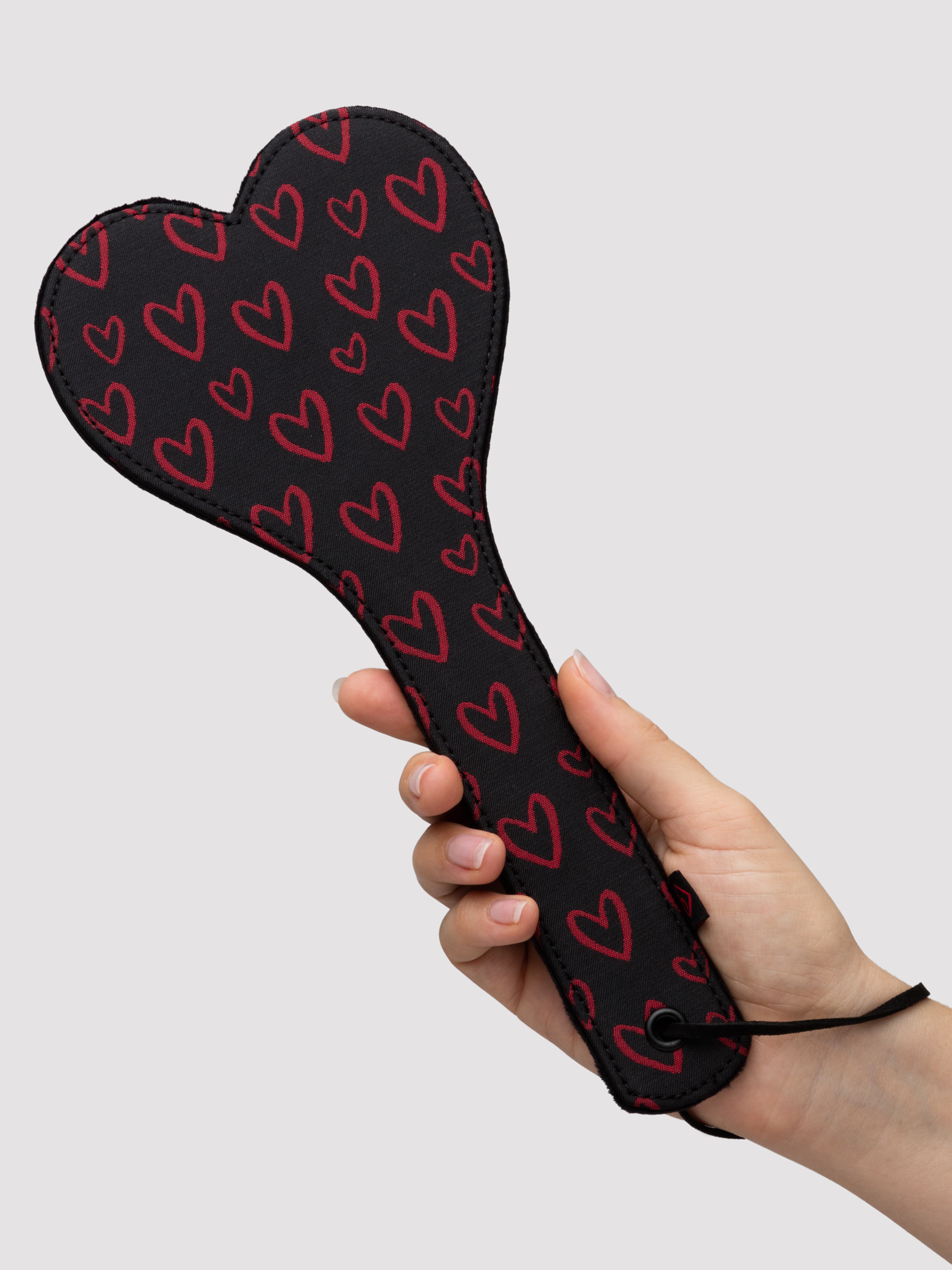 Lovehoney Heart Print Bondage Kit (4 Piece), Black, hi-res