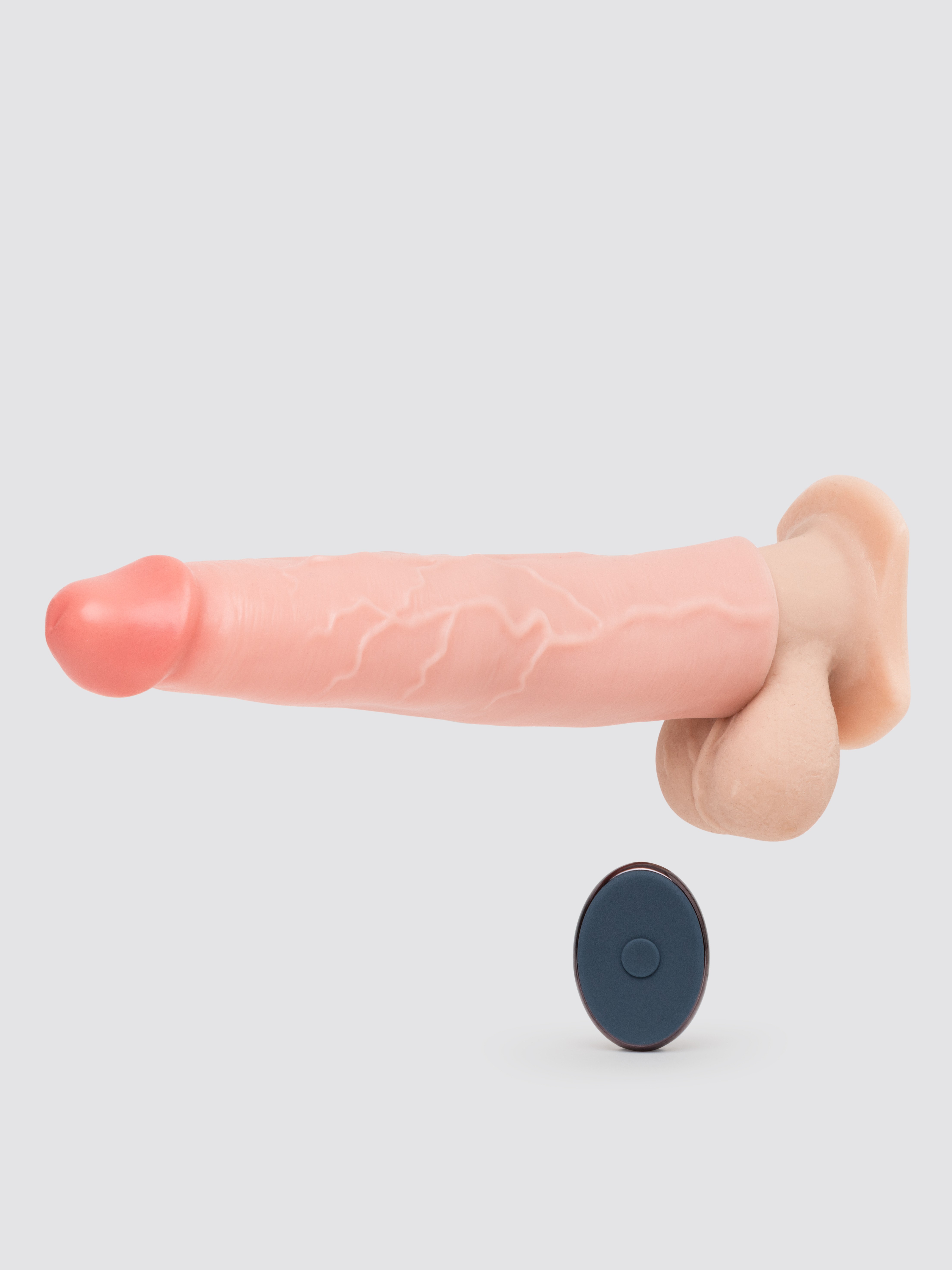 Fantasy X-Tensions 3 Extra Inches Extra Girthy Remote Control Silicone Penis Extender, Flesh Pink, hi-res