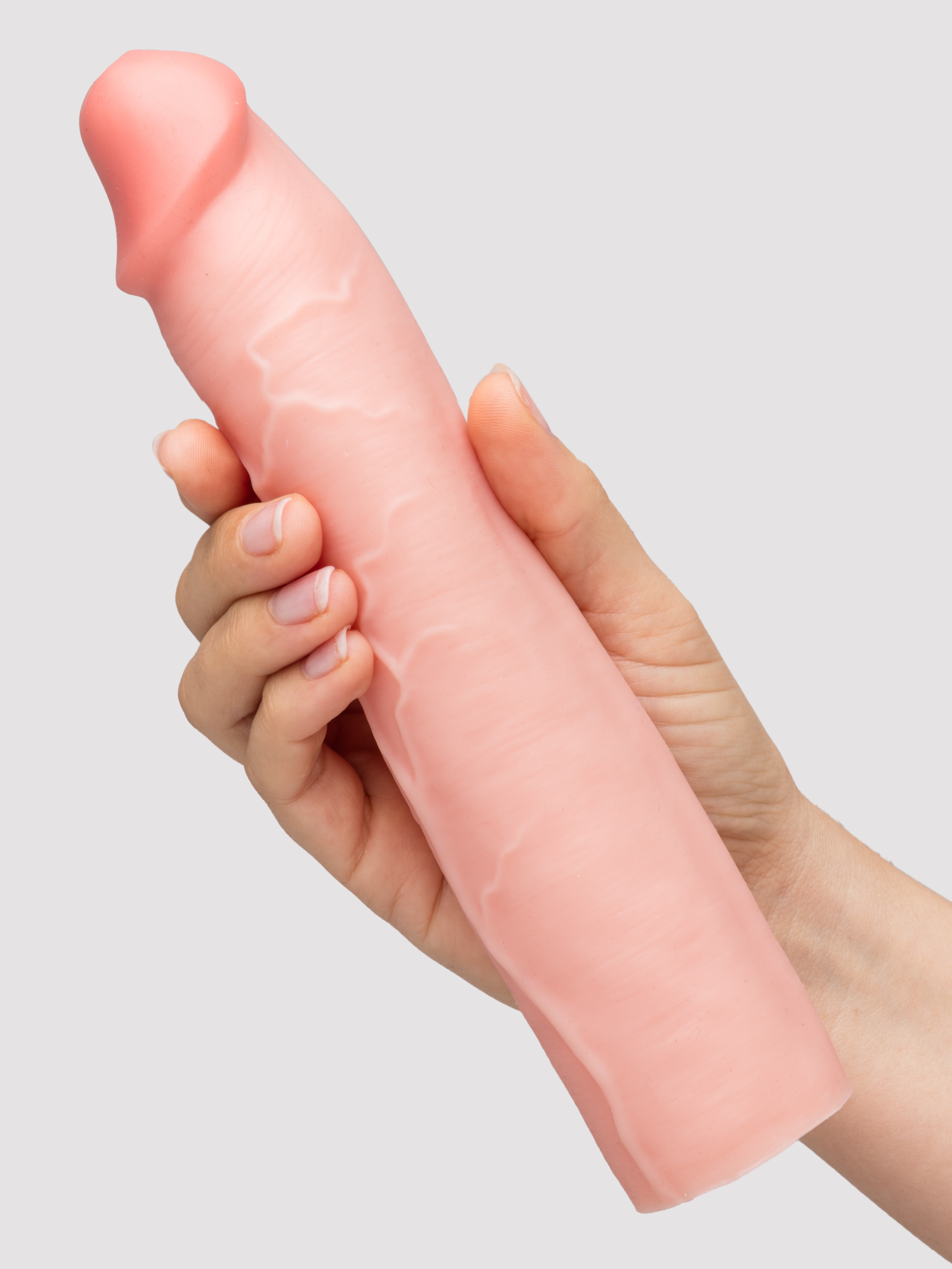 Fantasy X-Tensions 3 Extra Inches Extra Girthy Remote Control Silicone Penis Extender, Flesh Pink, hi-res