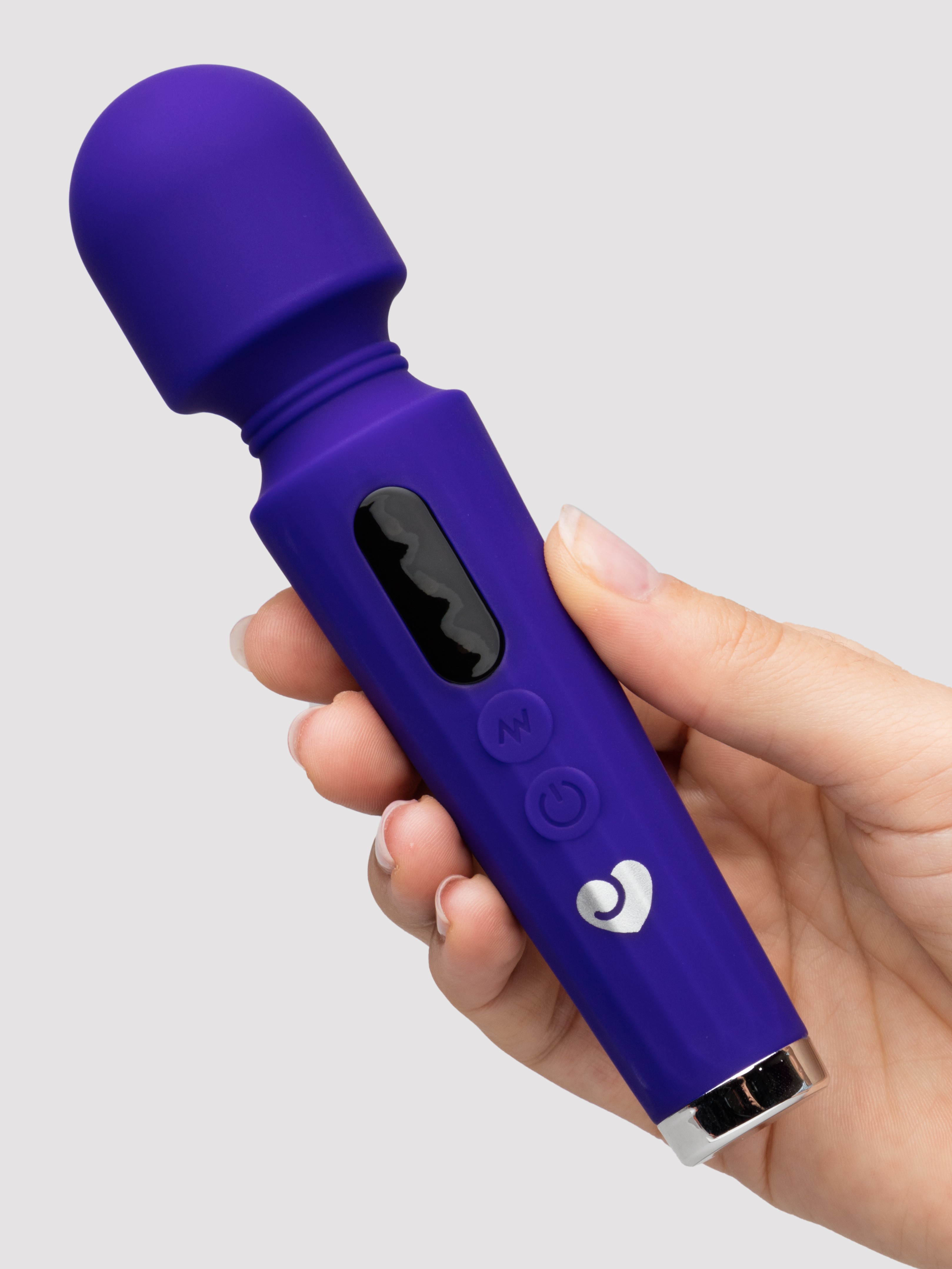 Lovehoney Power Play Rechargeable Mini Wand Vibrator, Purple, hi-res