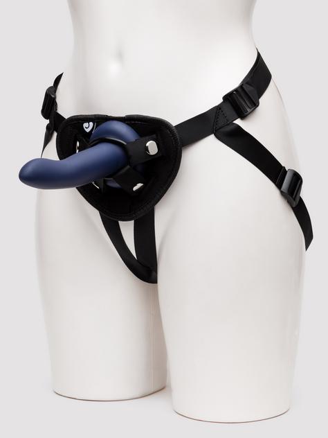 Lovehoney Blue Velvet Silicone Strap-On Harness Kit (5 Piece), Black, hi-res