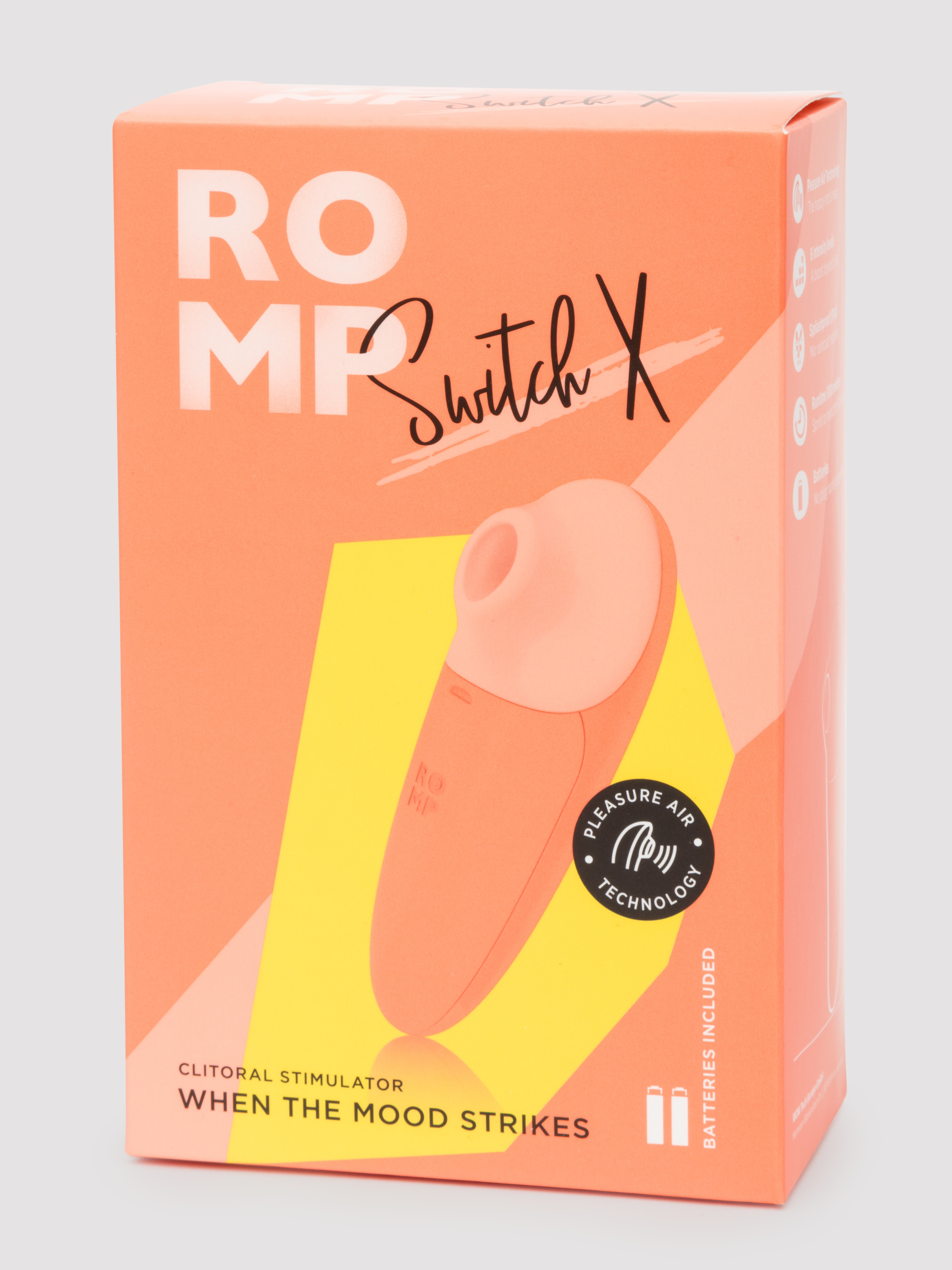 ROMP Switch X Clitoral Suction Stimulator, Orange, hi-res