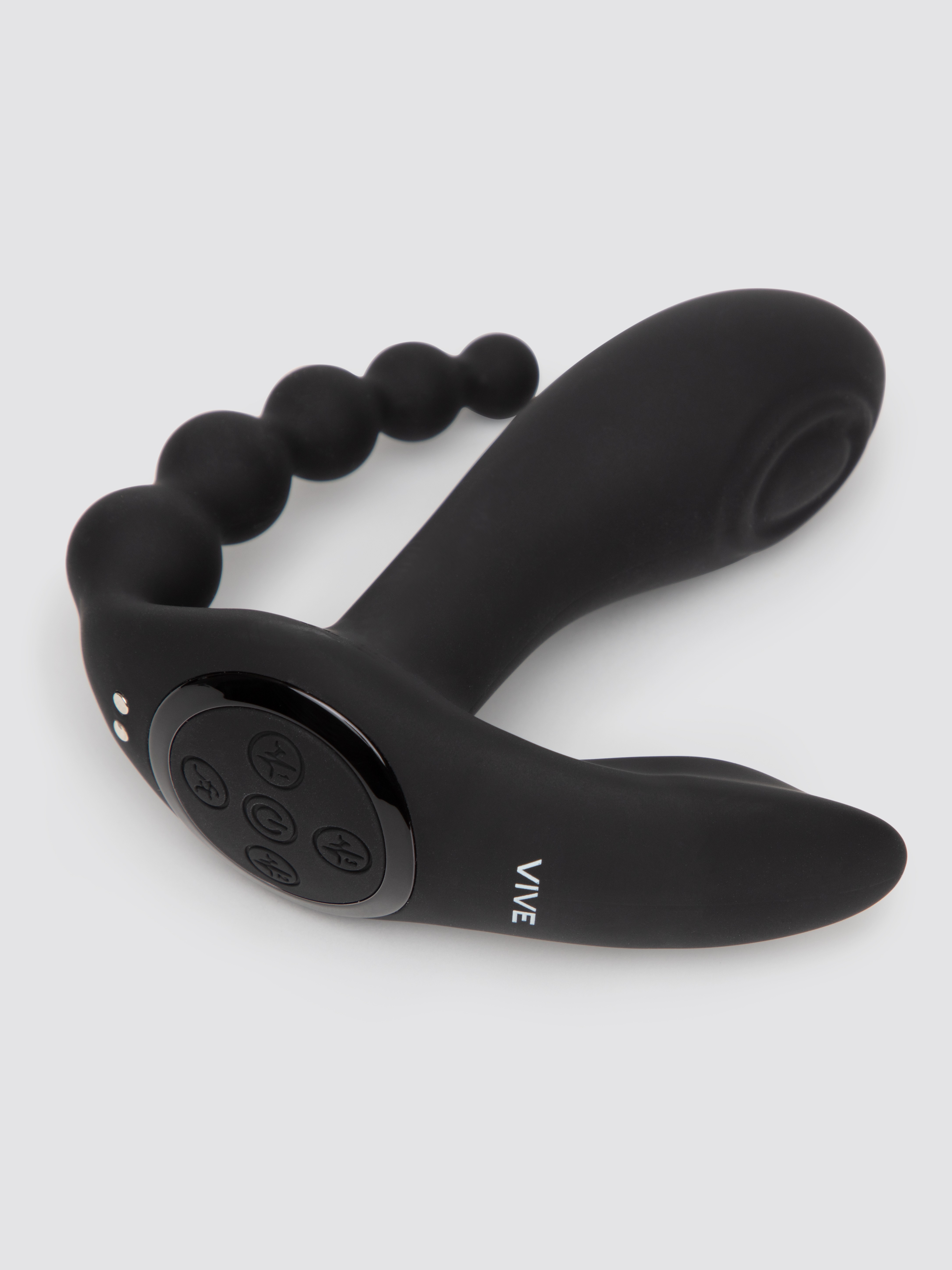 Vive KATA Rechargeable Pulsing Remote Control Triple Stimulation Vibrator, Black, hi-res