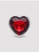 Lovehoney Secret Shine Jewelled Heart Butt Plug 2.5 Inch, Red, hi-res