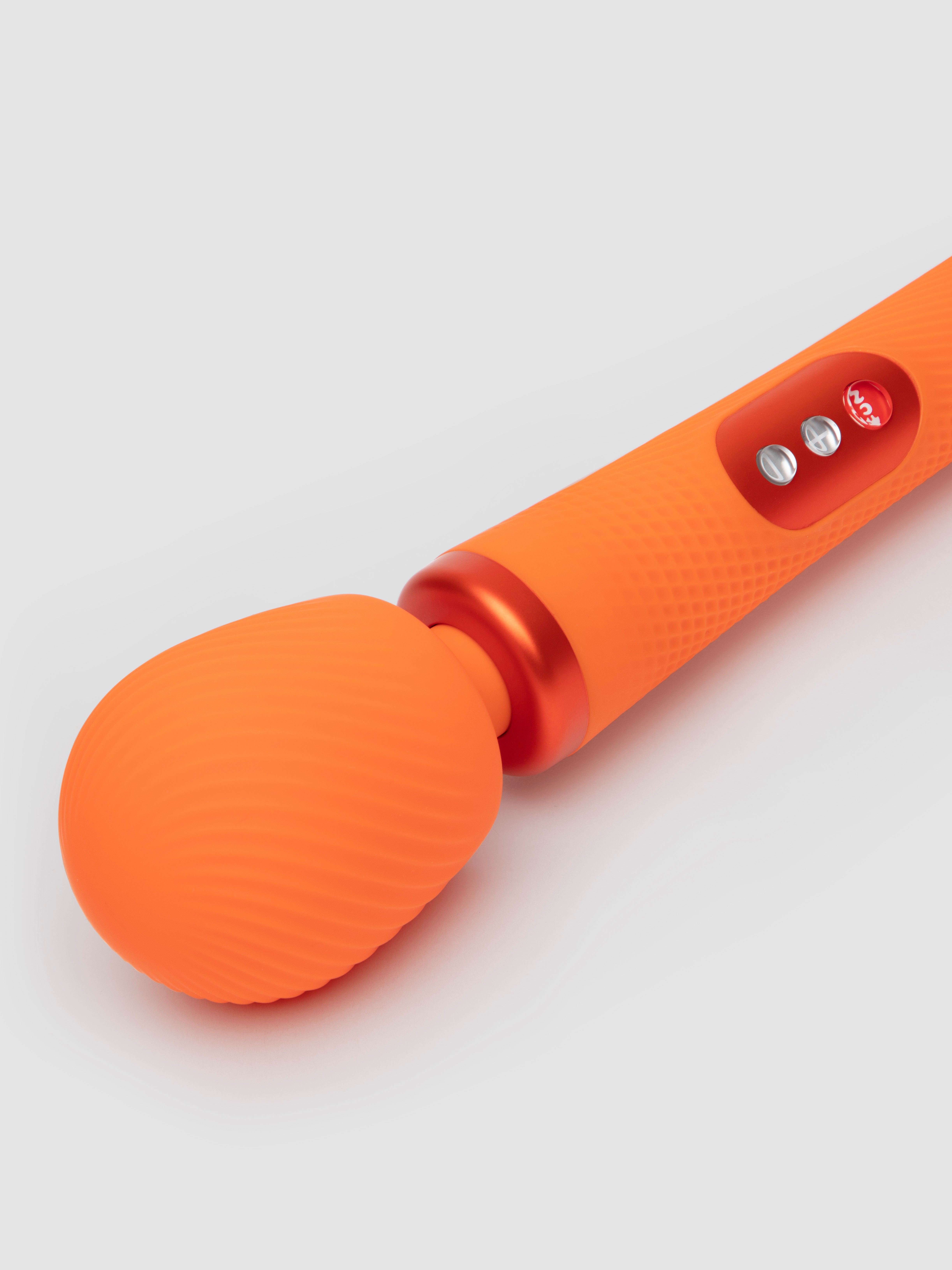 Fun Factory VIM Extra Quiet Silicone Wand Vibrator, Orange, hi-res