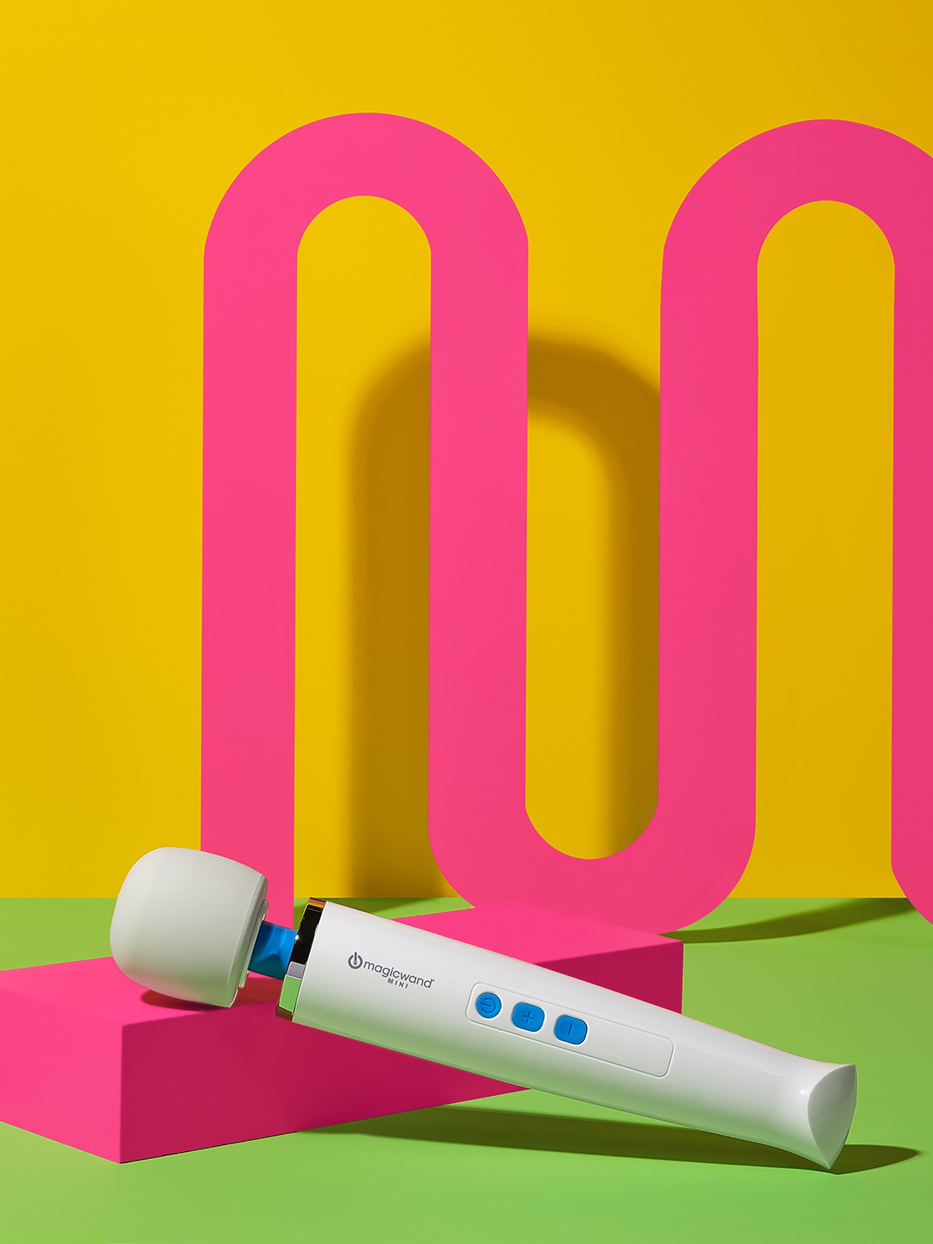 Magic Wand Mini Rechargeable Extra Powerful Cordless Massager, White, hi-res