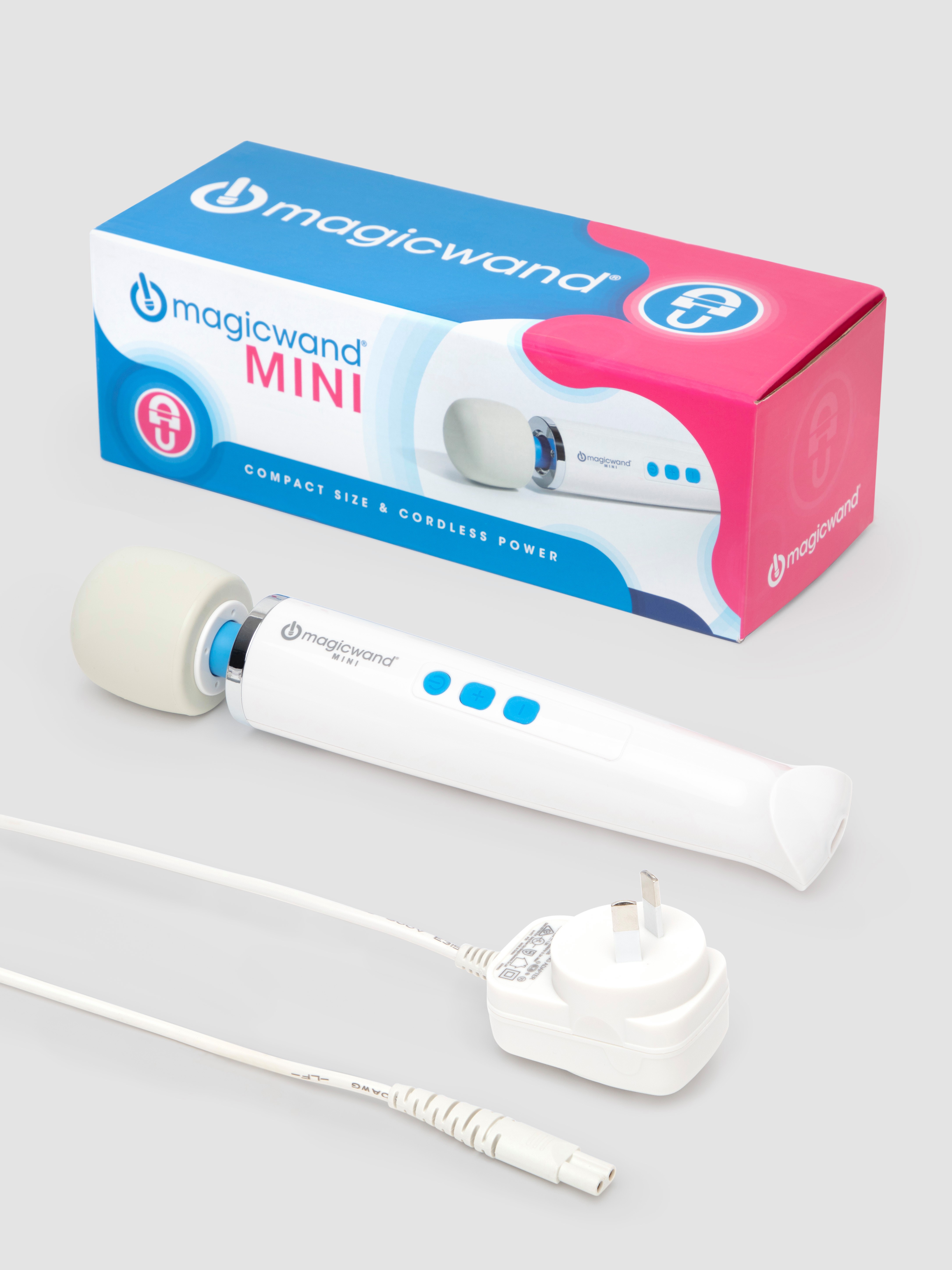 Magic Wand Mini Rechargeable Extra Powerful Cordless Massager, White, hi-res