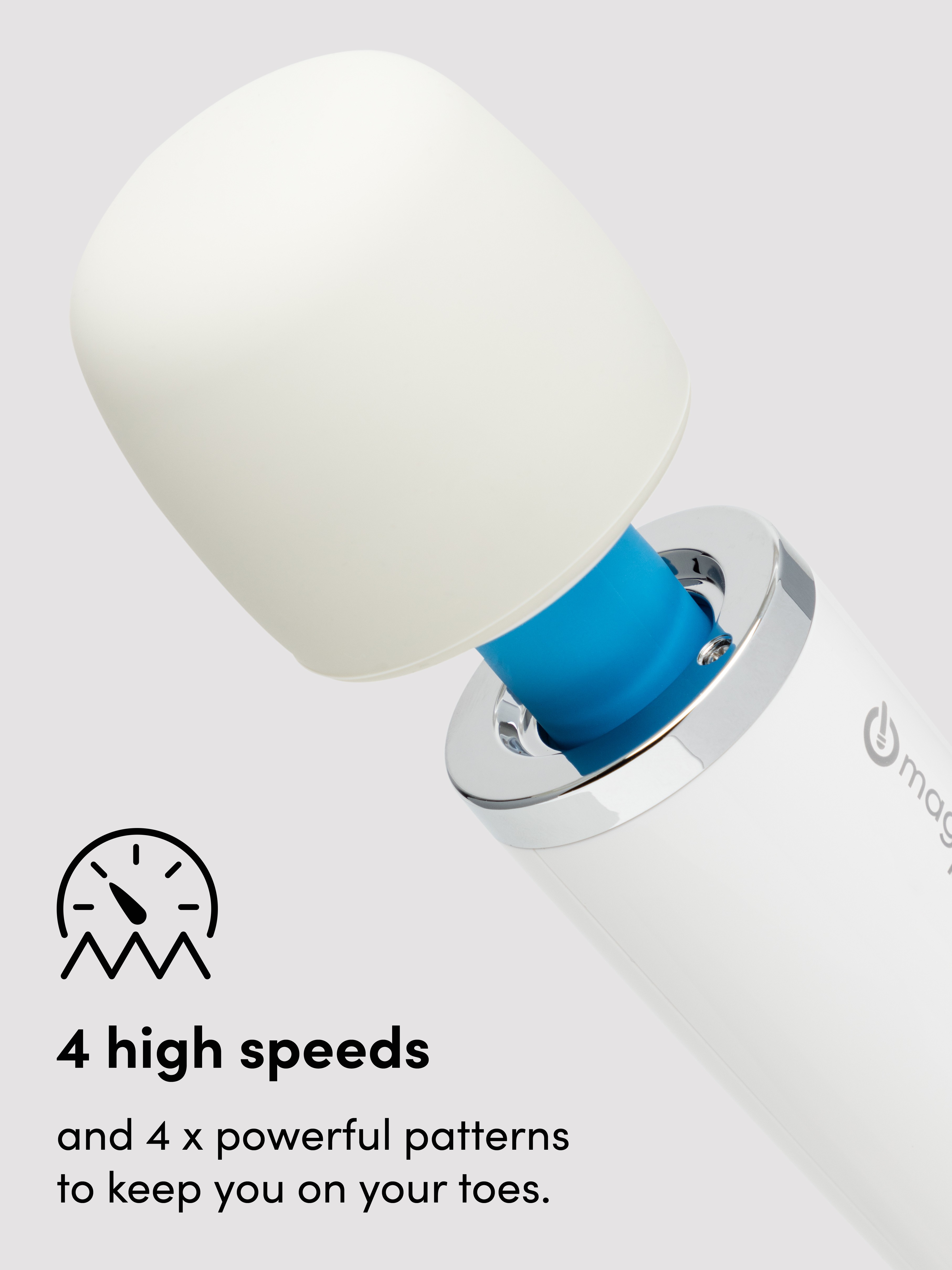 Magic Wand Rechargeable Extra Powerful Cordless Vibrator, White, hi-res