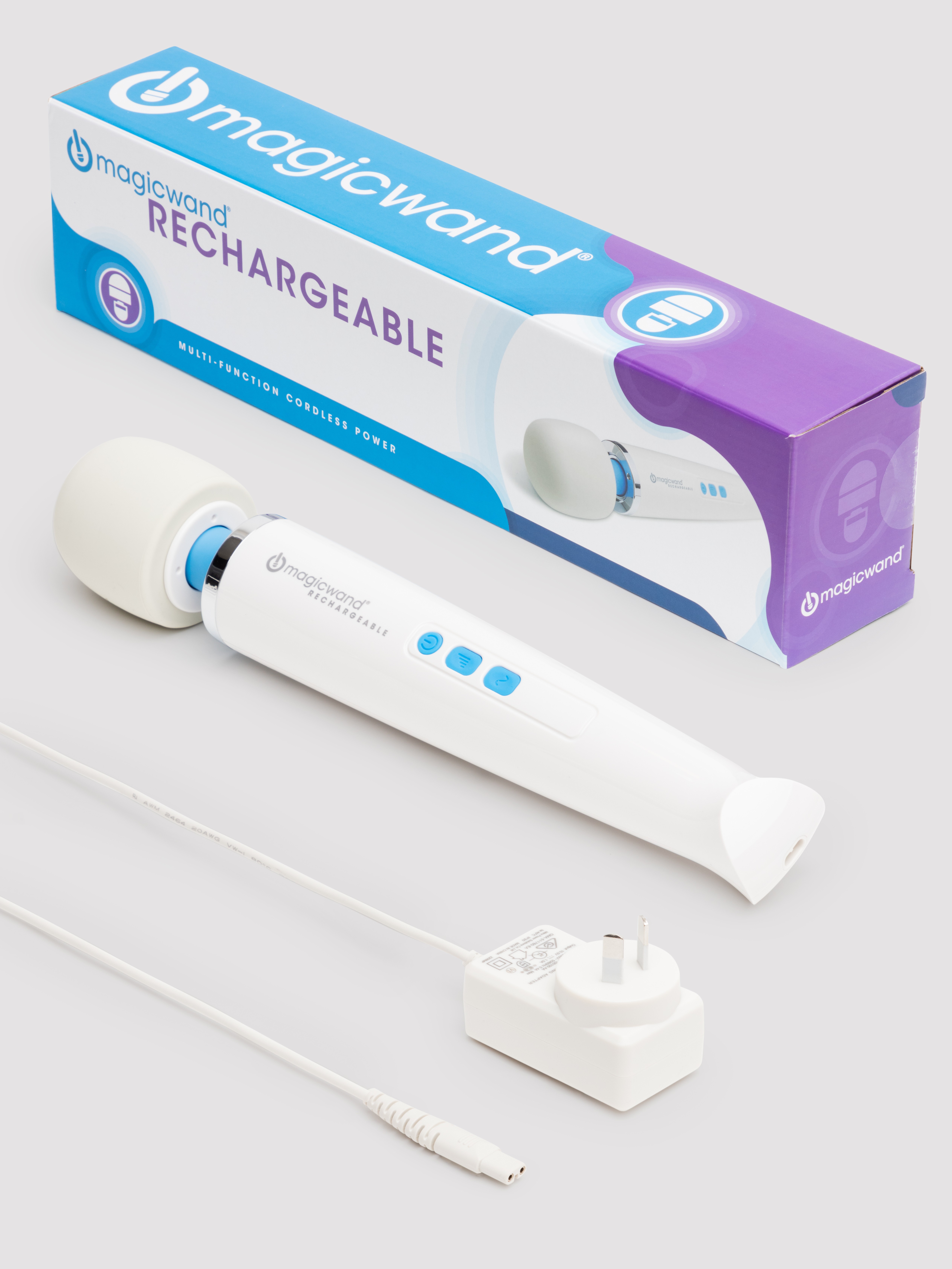 Magic Wand Rechargeable Extra Powerful Cordless Vibrator, White, hi-res