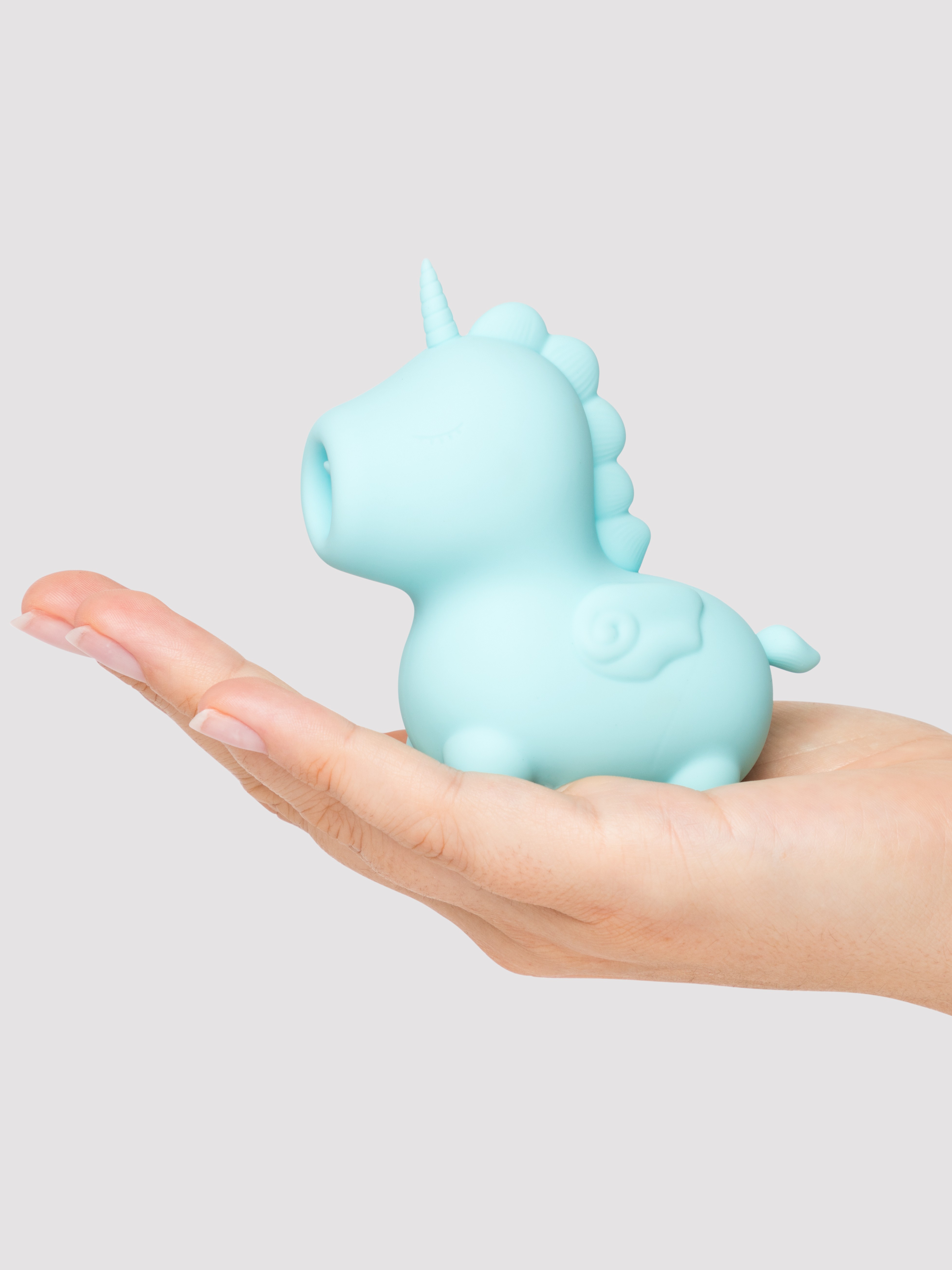 Unihorn Mount'n Peak Licking Clitoral Vibrator, Blue, hi-res