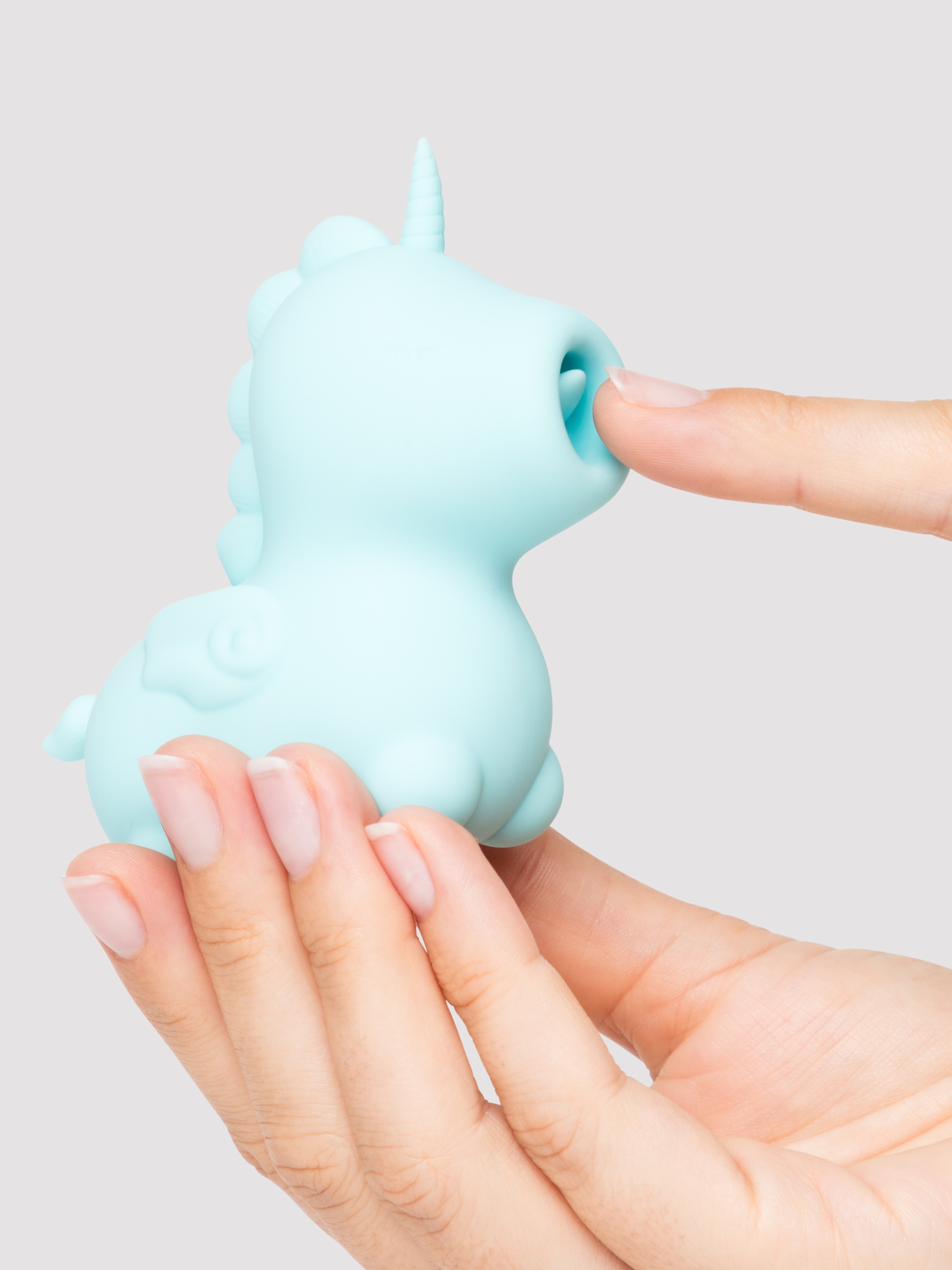 Unihorn Mount'n Peak Licking Clitoral Vibrator, Blue, hi-res