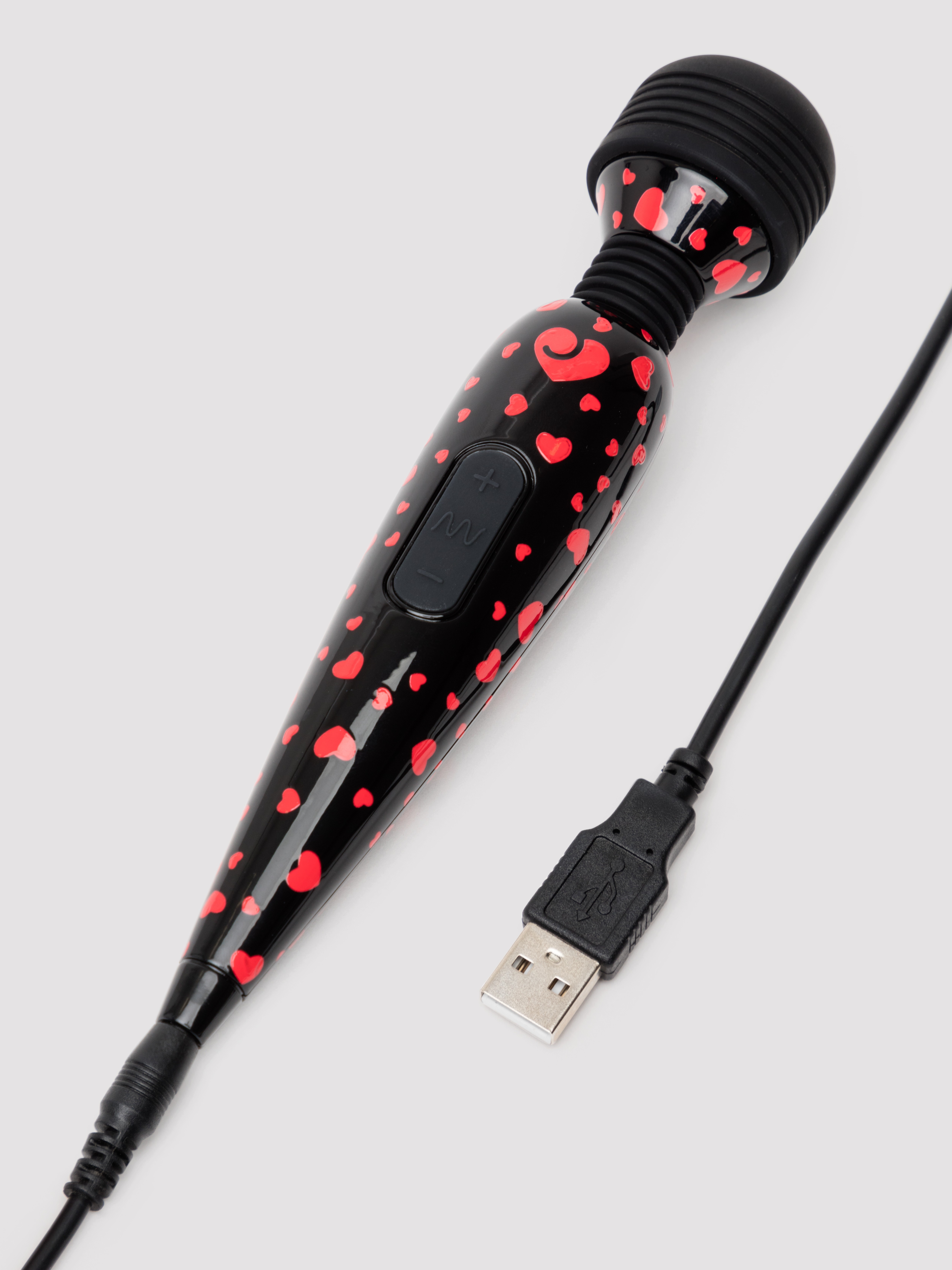 Lovehoney Deluxe Rechargeable Mini Massage Wand Vibrator, Red, hi-res