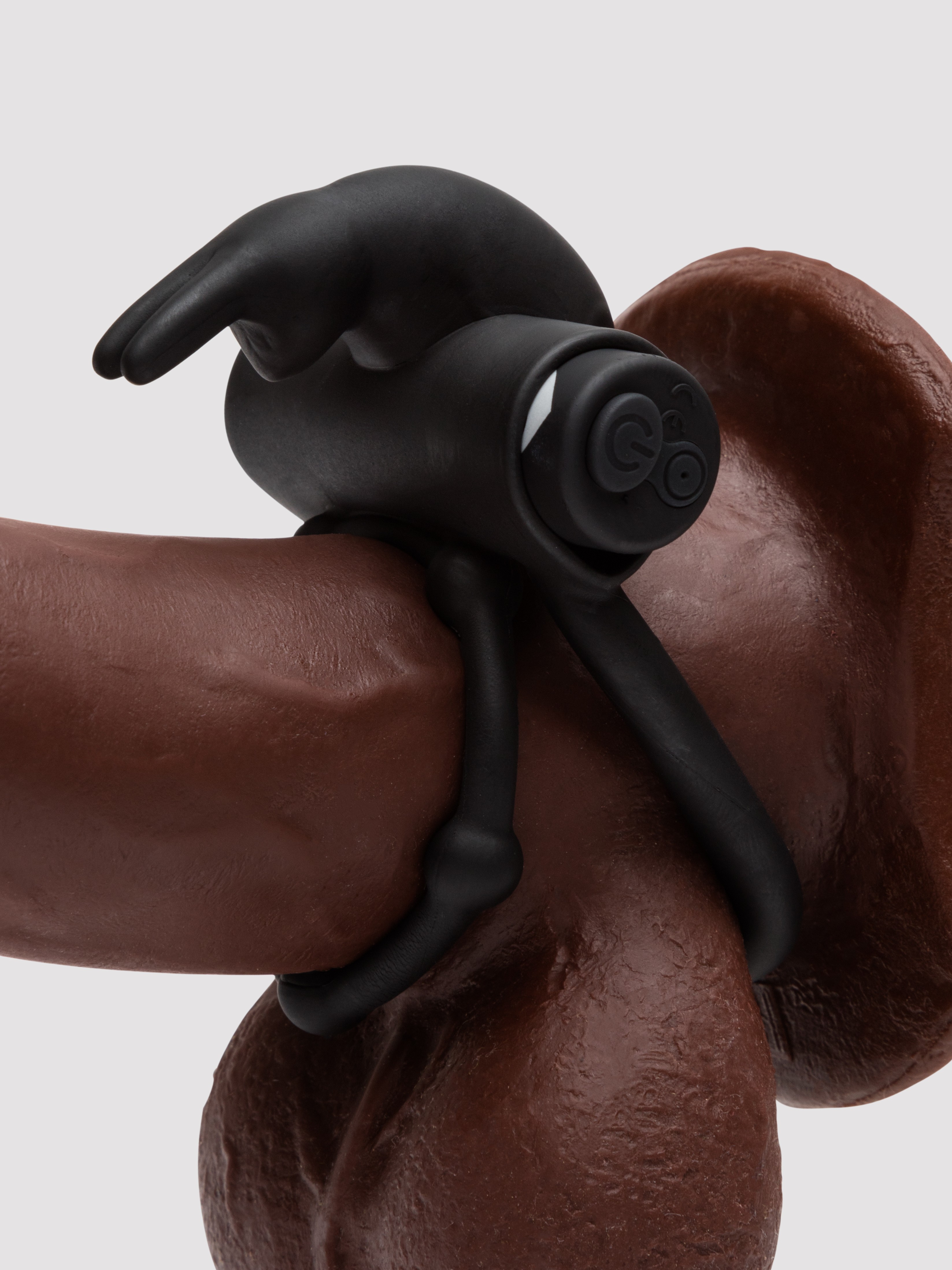Lovehoney Hoppy Endings Remote-Control Rabbit Cock Ring, Black, hi-res