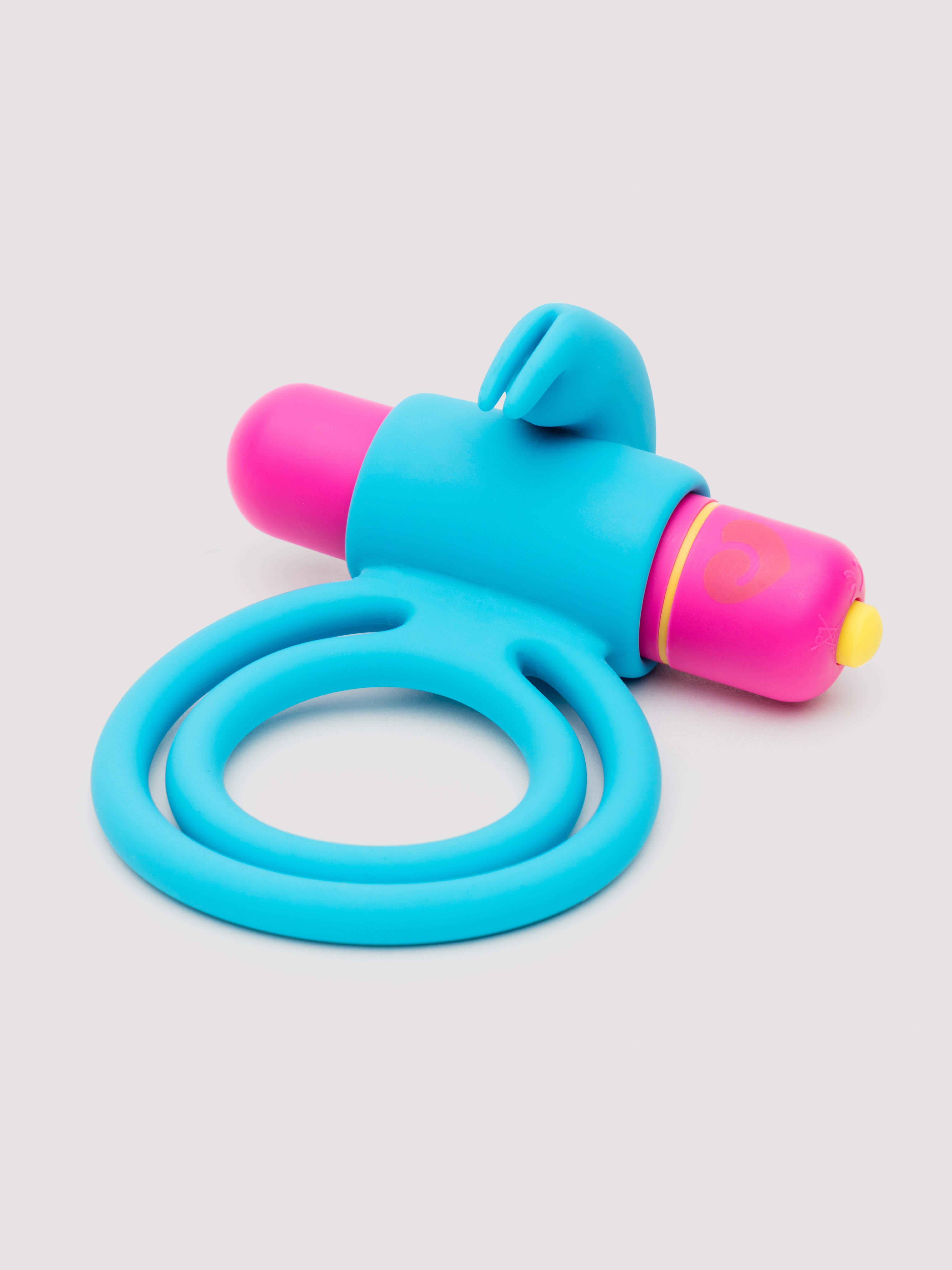 Lovehoney Excite 10 Function Rabbit Love Ring, Blue, hi-res