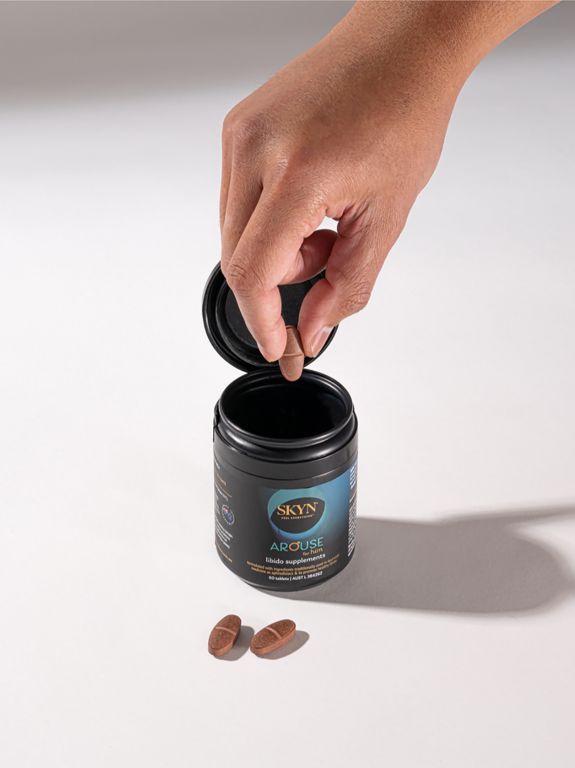 SKYN Arouse For Him Natural Libido Daily Supplement (60 Tablets), , hi-res