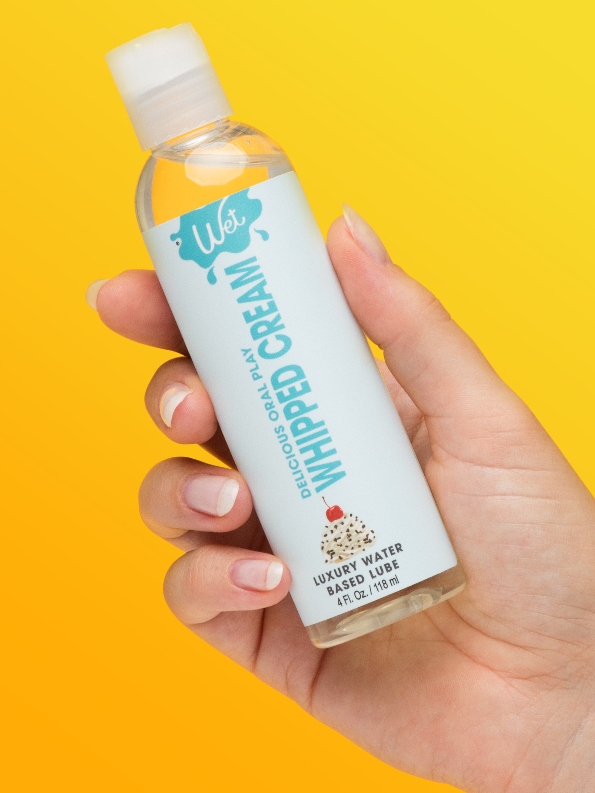 Wet Desserts Whipped Cream Flavored Lubricant 4 fl oz, , hi-res