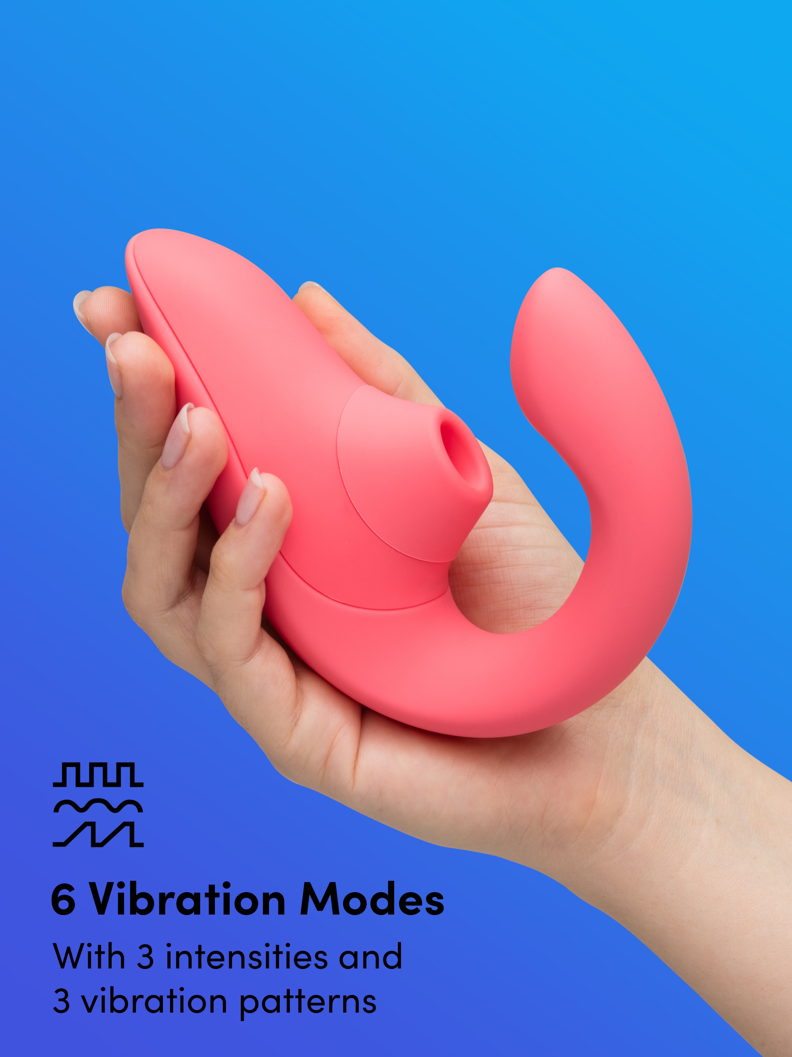 Womanizer Blend Rechargeable G-Spot and Clitoral Stimulator , Light Pink, hi-res