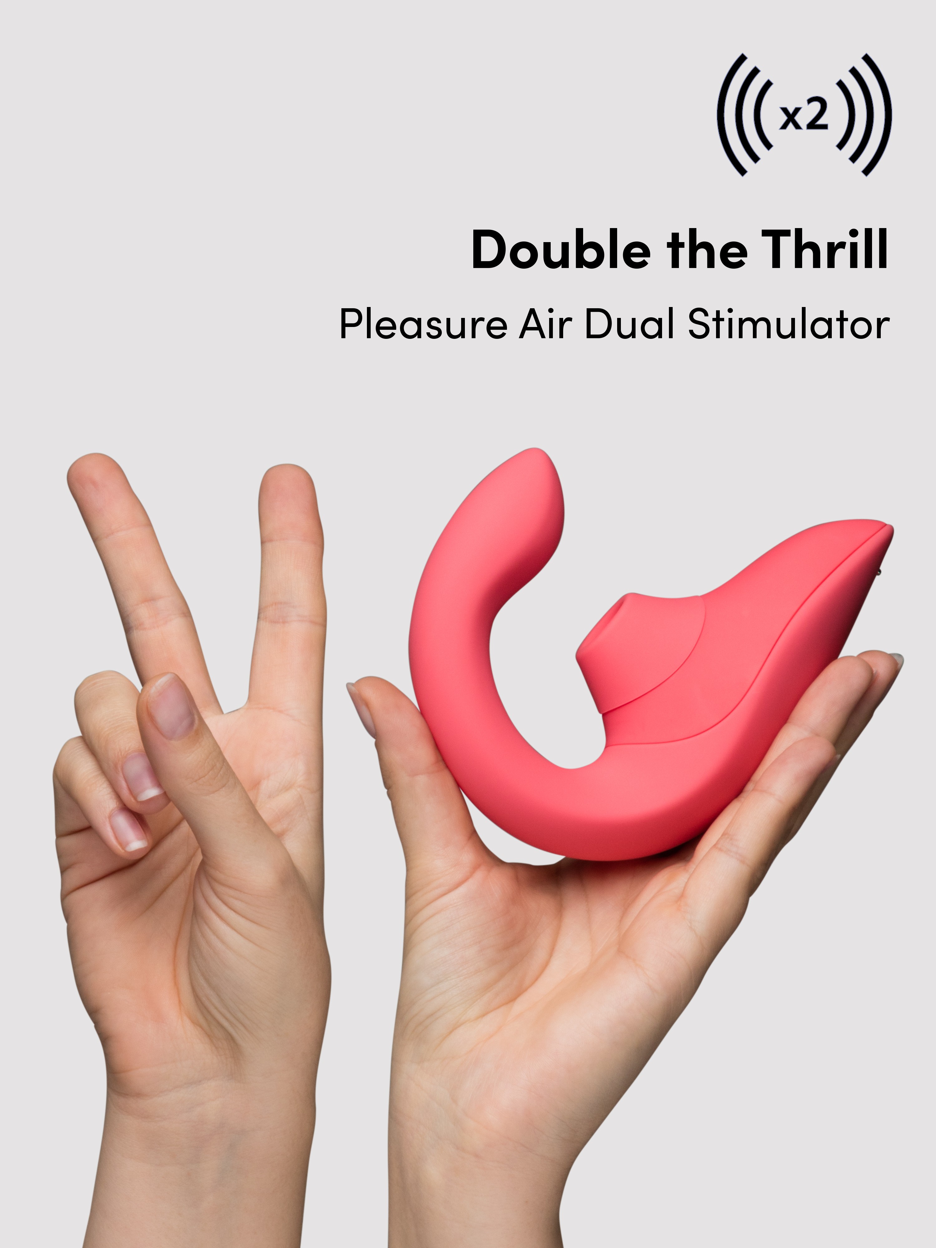 Womanizer Blend Rechargeable G-Spot and Clitoral Stimulator , Light Pink, hi-res