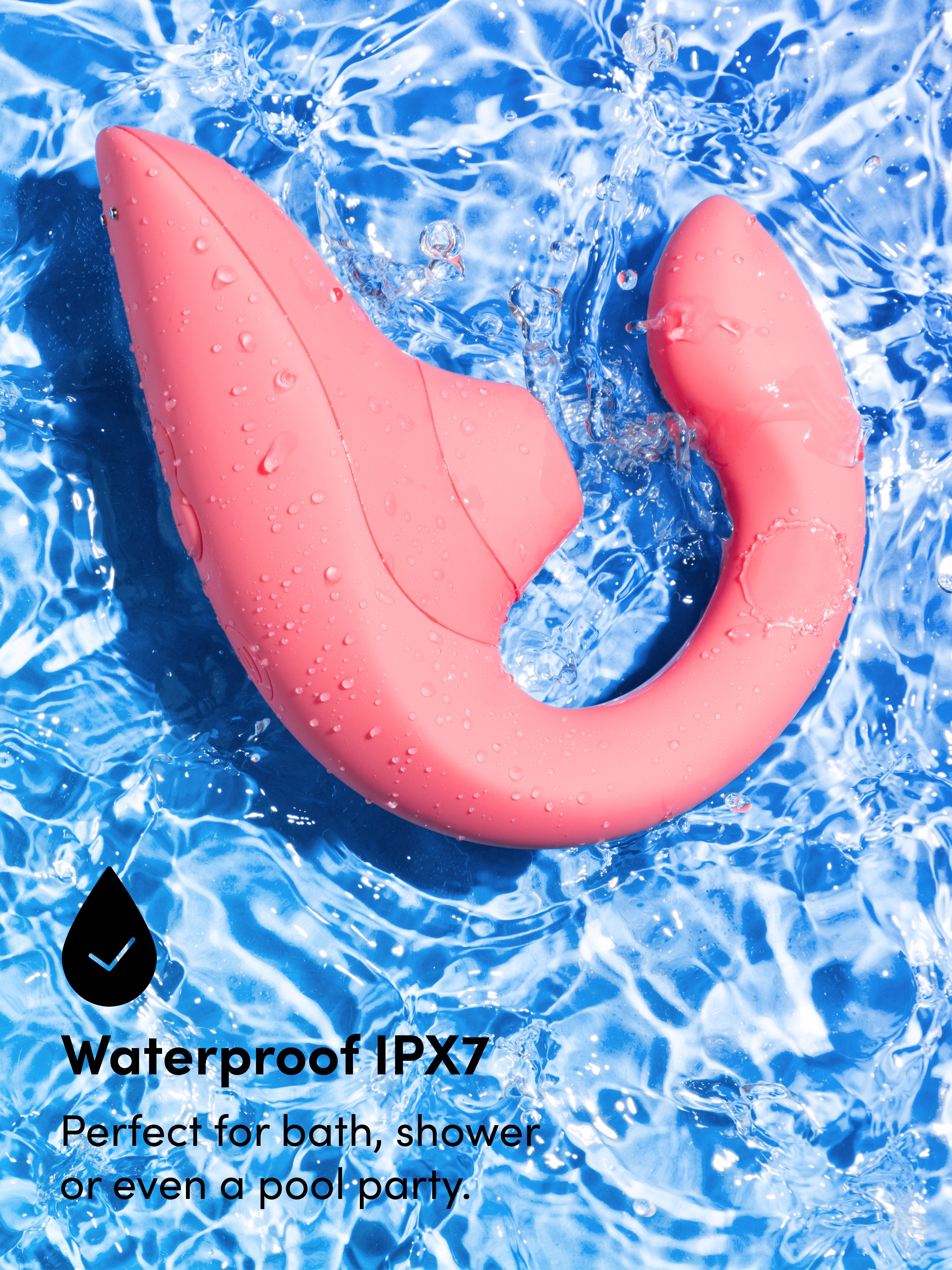 Womanizer Blend Rechargeable G-Spot and Clitoral Stimulator , Light Pink, hi-res