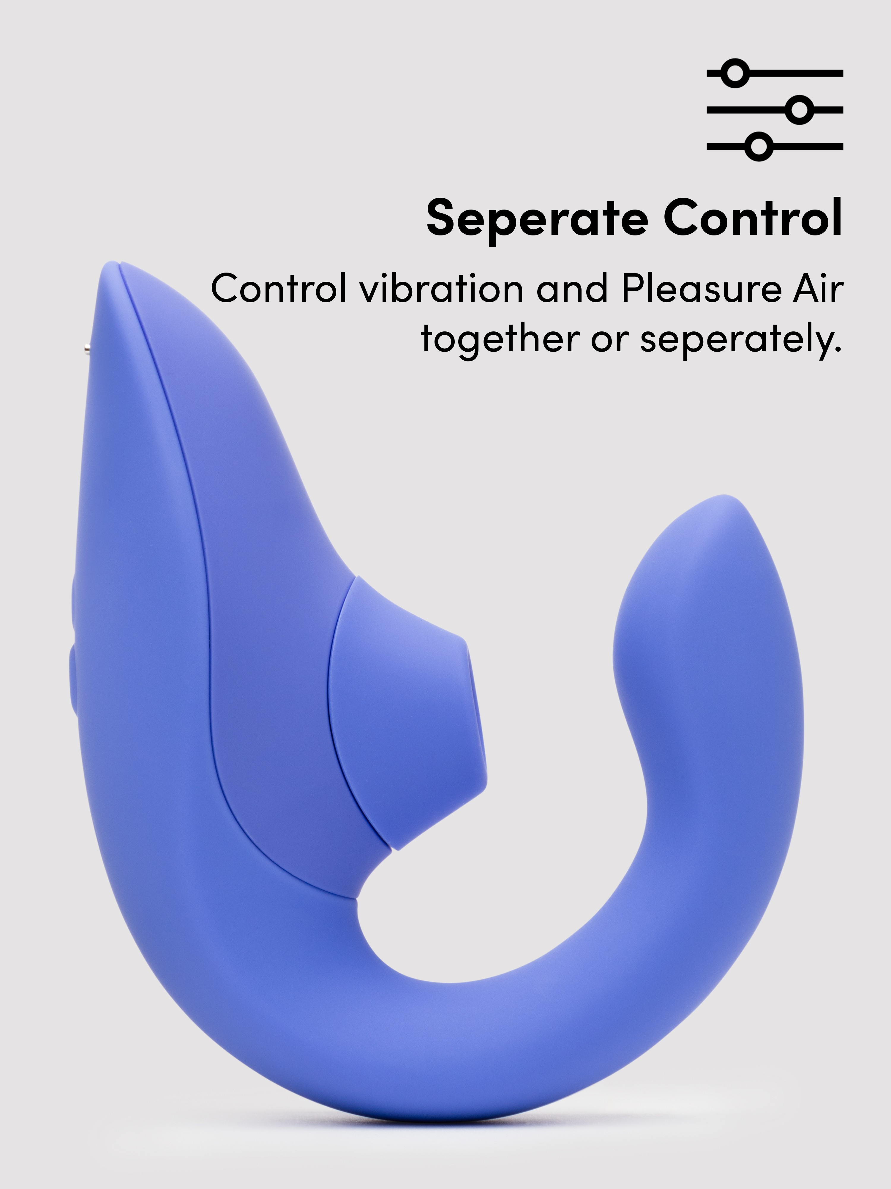 Womanizer Blend Rechargeable G-Spot and Clitoral Stimulator , Blue, hi-res