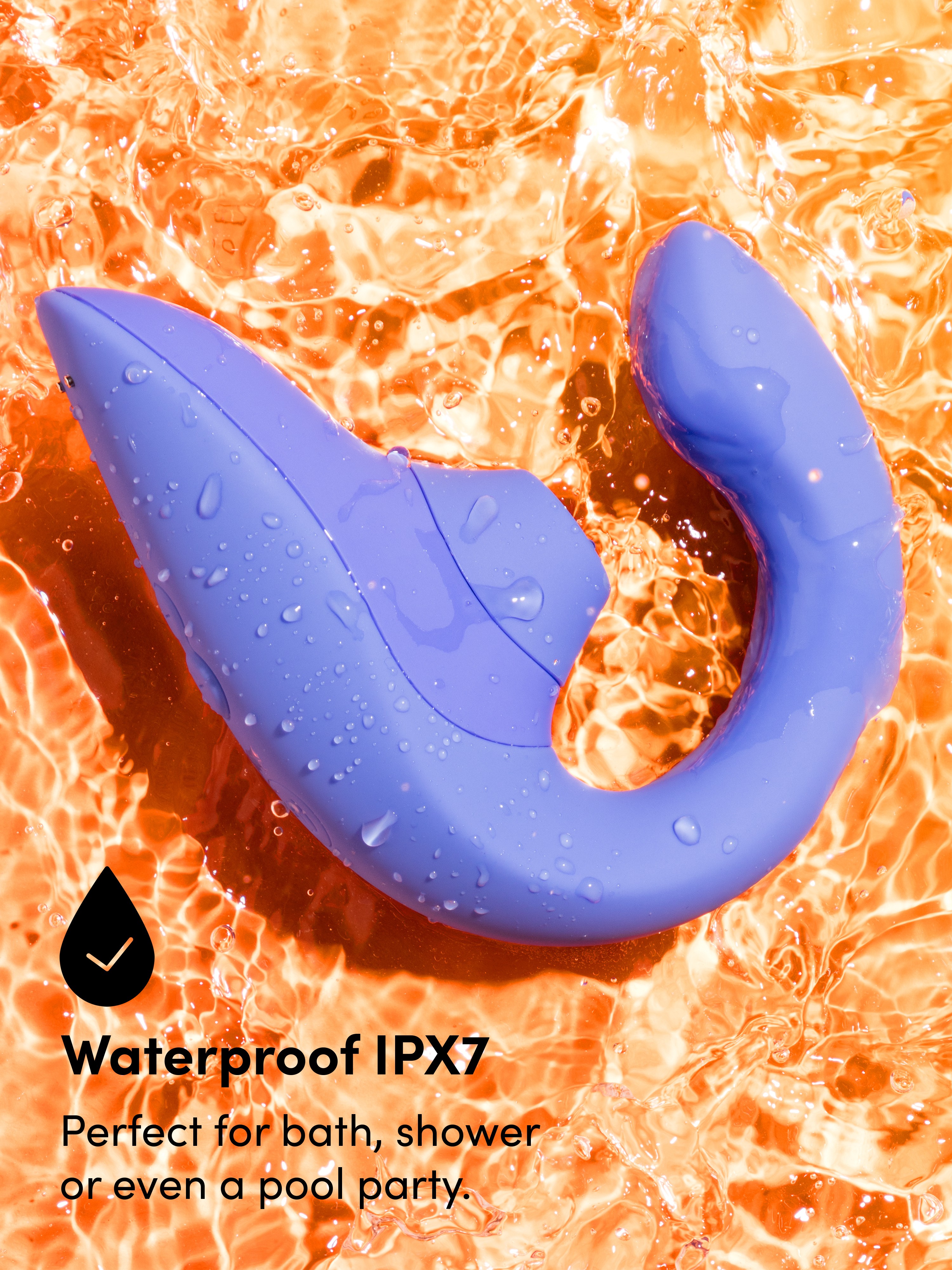 Womanizer Blend Rechargeable G-Spot and Clitoral Stimulator , Blue, hi-res