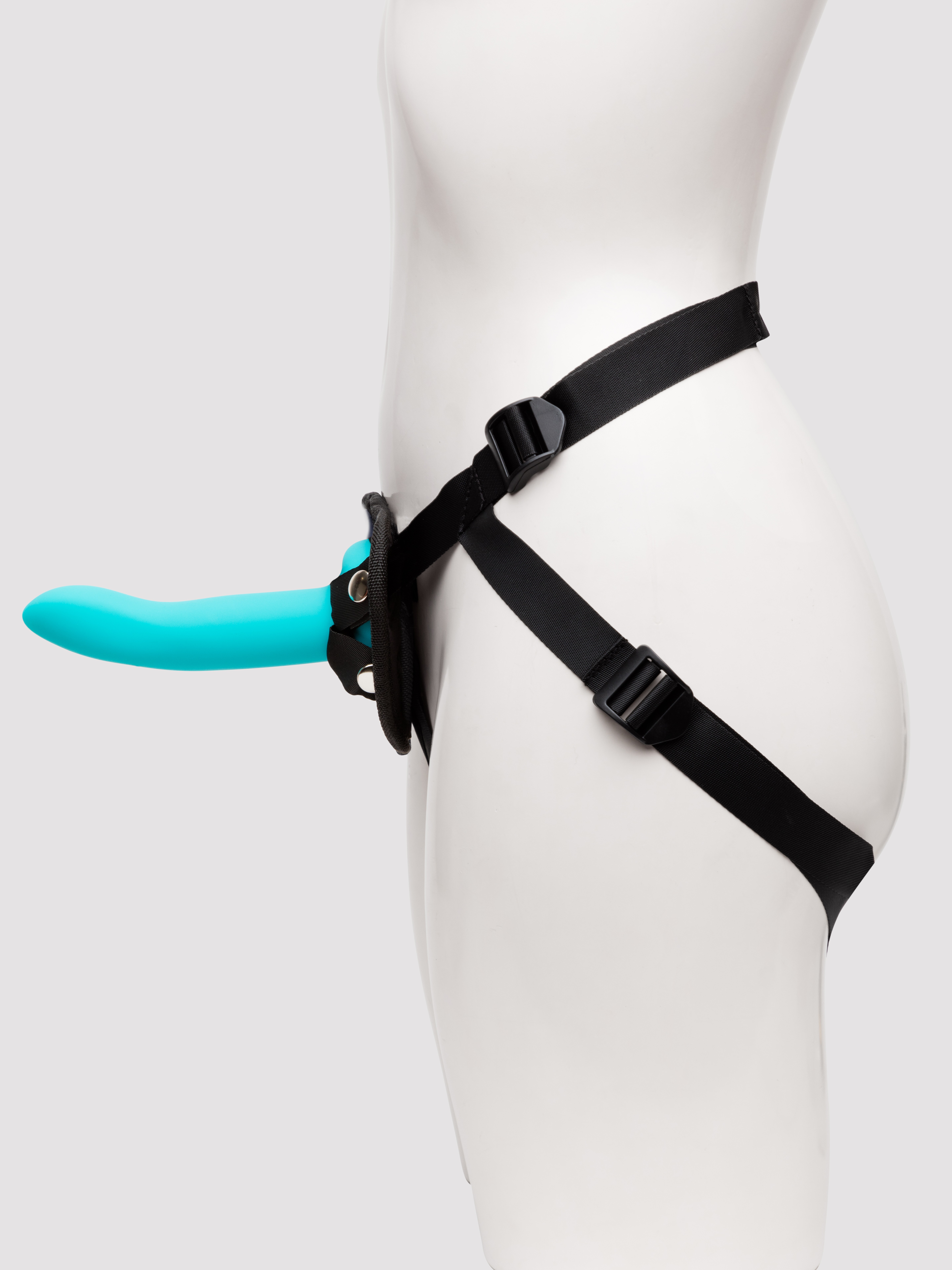 Lovehoney Vibrating Silicone Pegging Kit (4 piece) , Black, hi-res