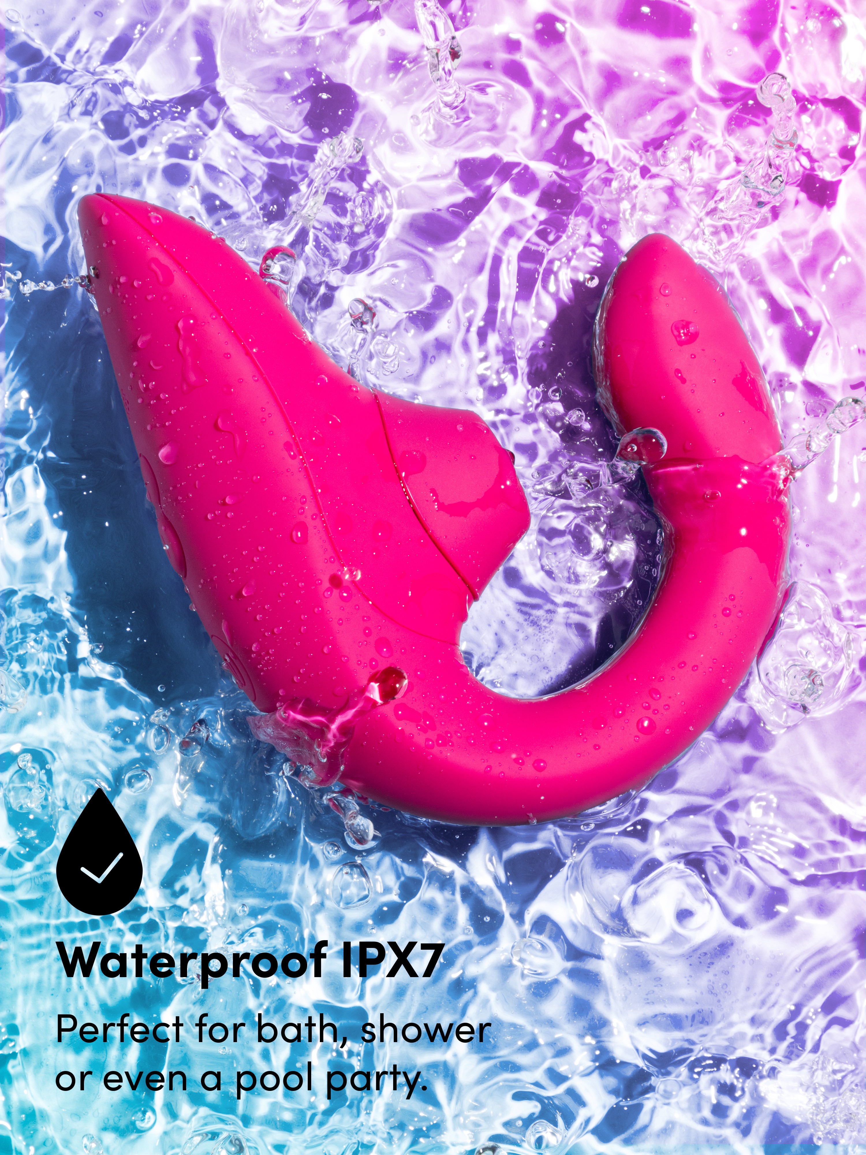 Womanizer Blend Rechargeable G-Spot and Clitoral Stimulator , Pink, hi-res