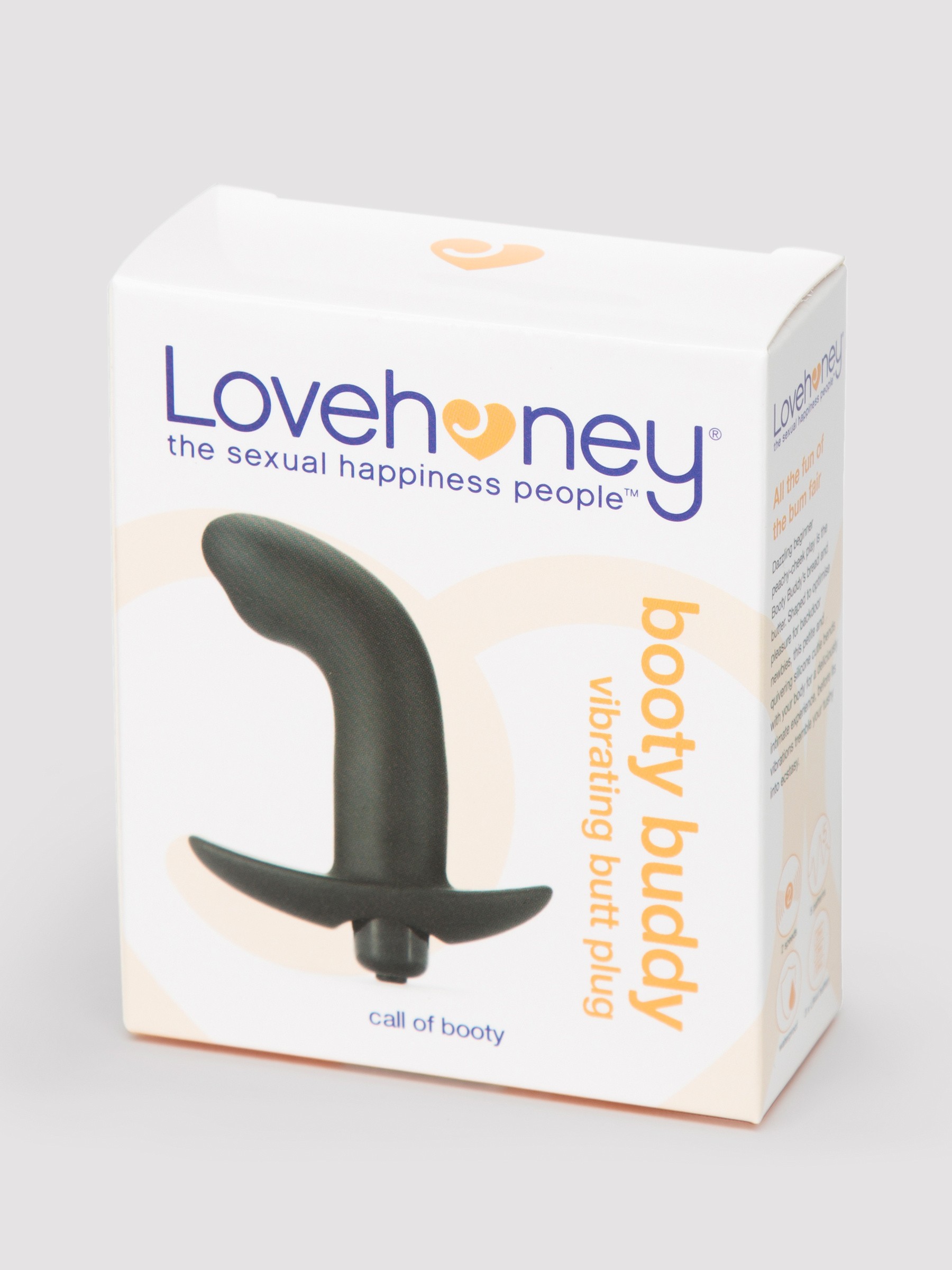 Lovehoney Booty Buddy 7 Function Vibrating Butt Plug, Black, hi-res