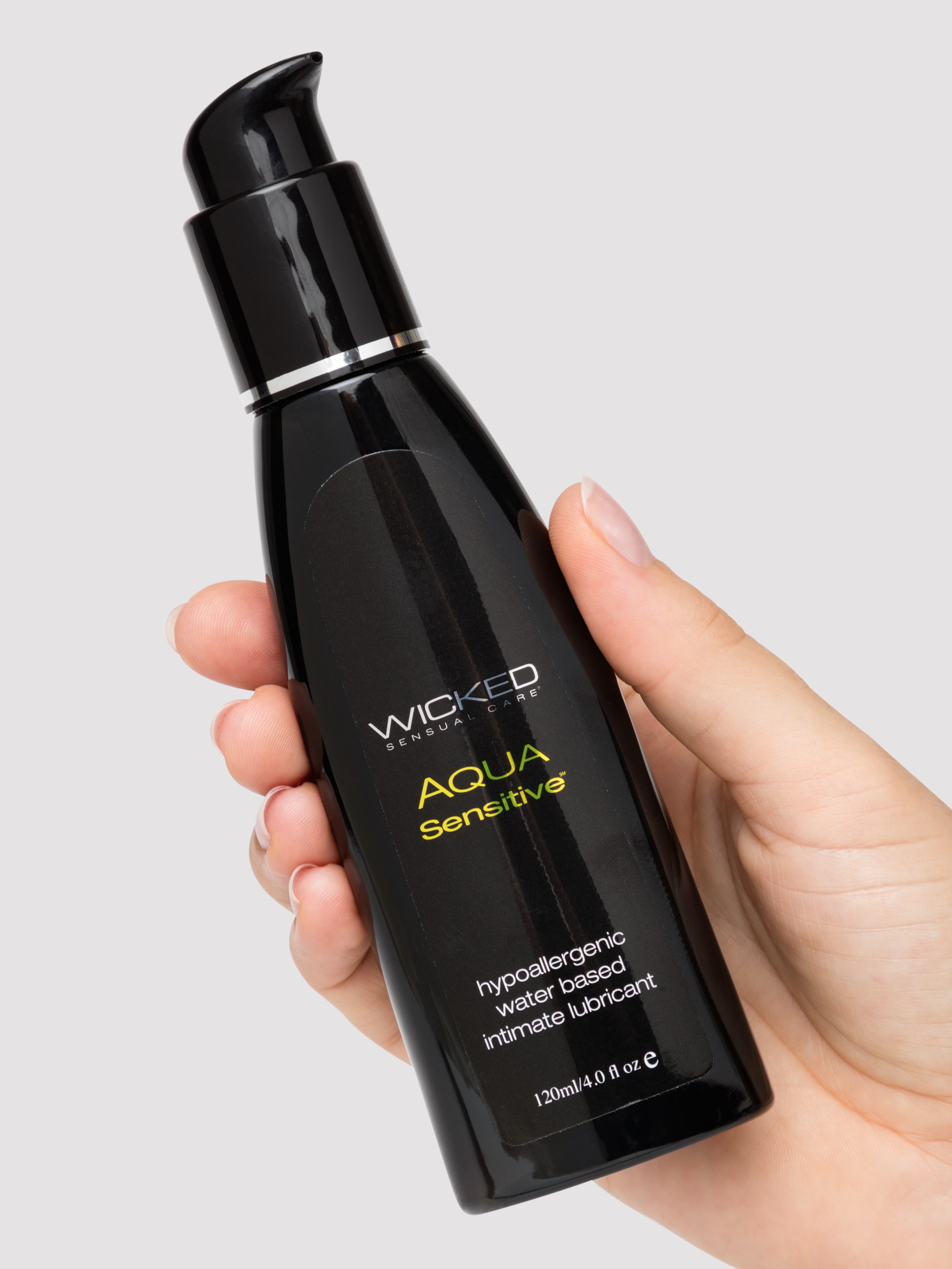 Wicked Water-Based Aqua Sensitive Hypoallergenic Unscented Lubricant 120ml, , hi-res