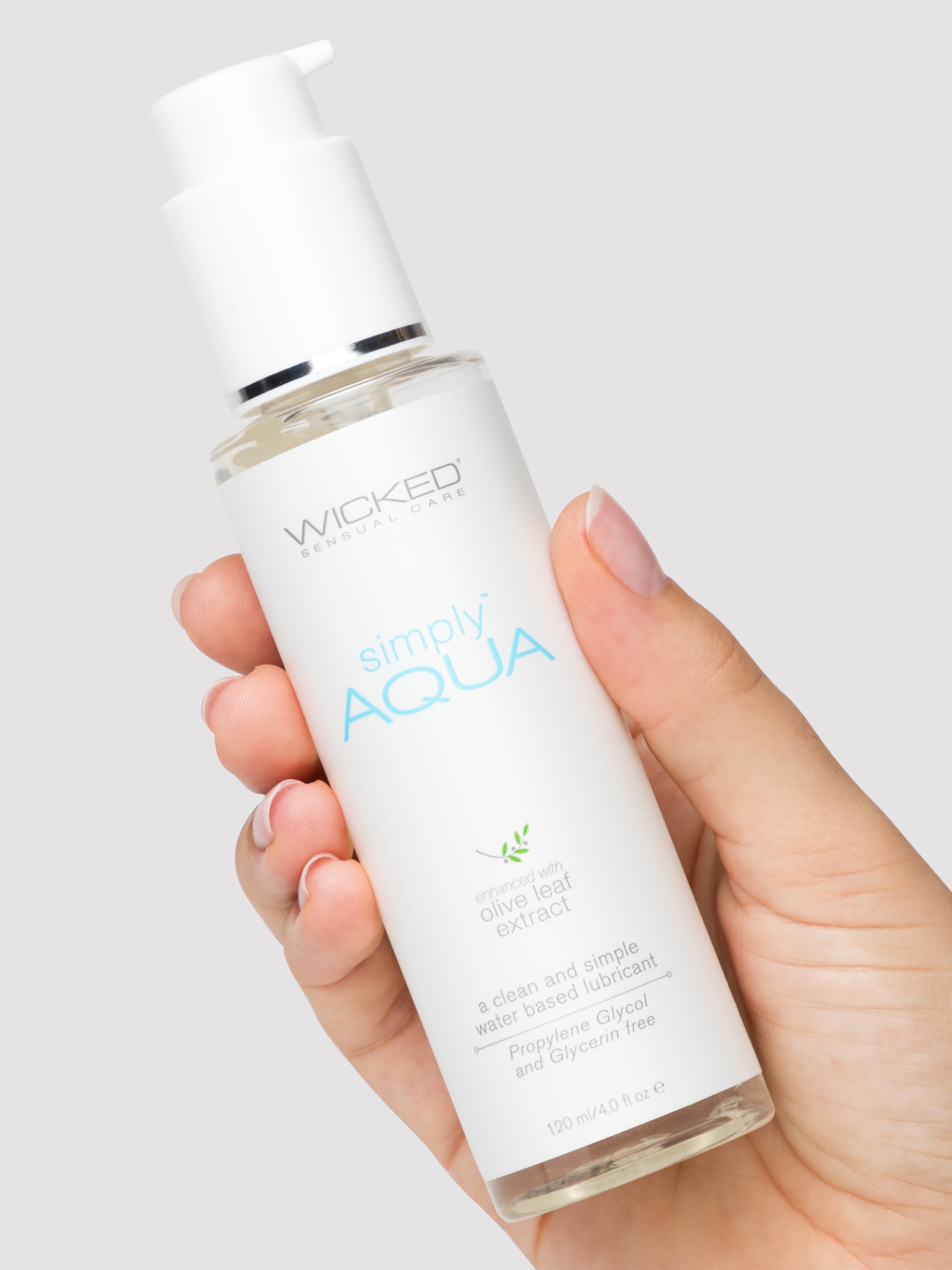 Wicked Simply AQUA Water-Based Lubricant 4 fl oz, , hi-res